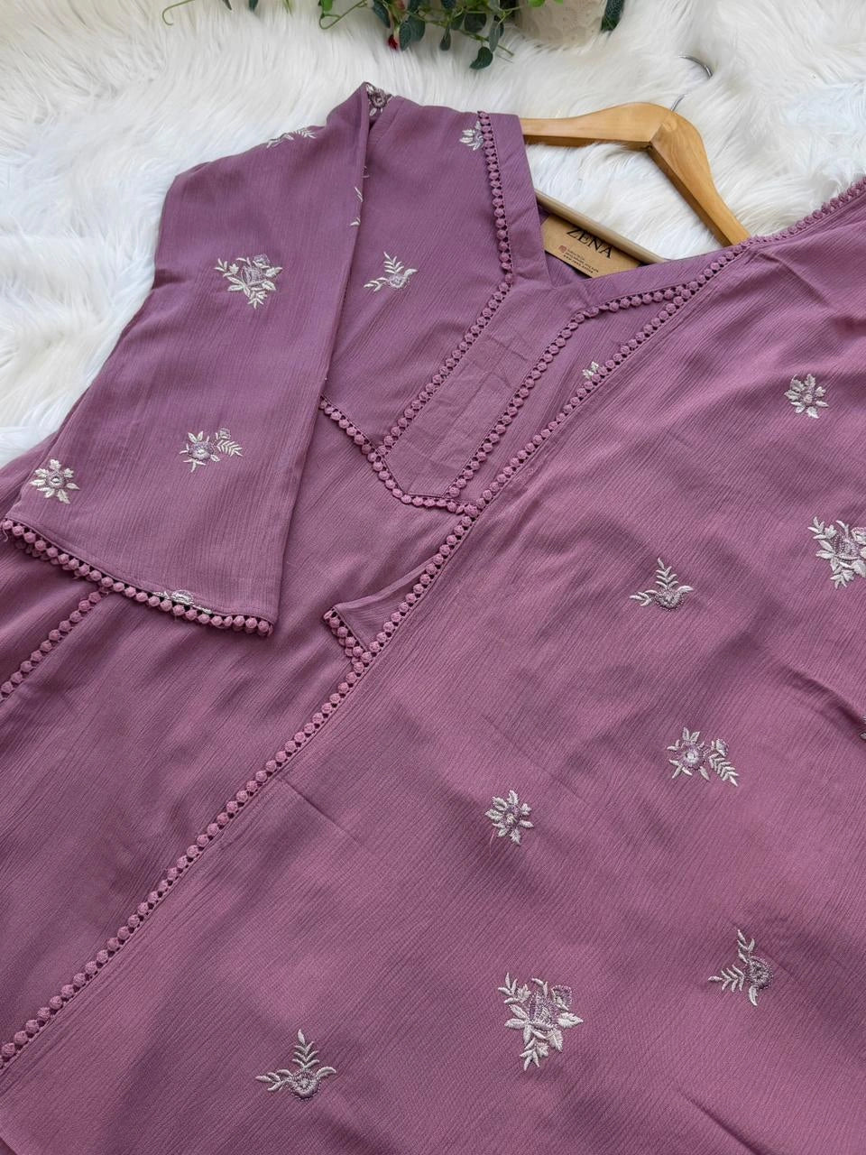 ✨ Premium Crush Rayon Embroidered Anarkali Suit ✨ - Image 6