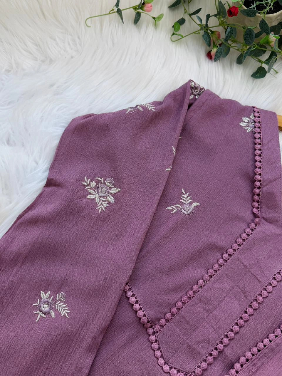 ✨ Premium Crush Rayon Embroidered Anarkali Suit ✨ - Image 7