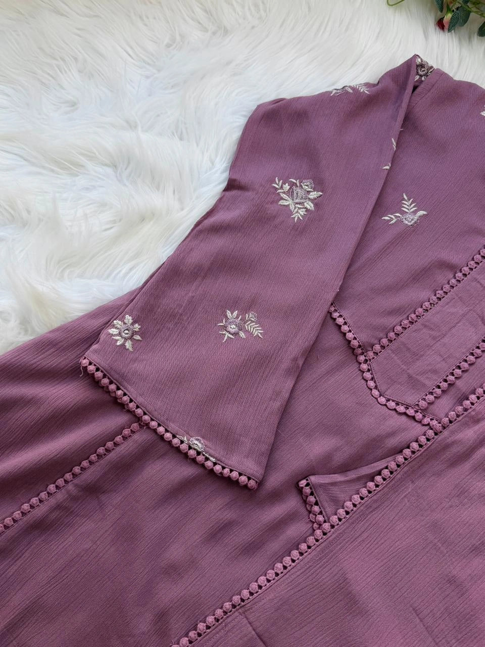 ✨ Premium Crush Rayon Embroidered Anarkali Suit ✨ - Image 8