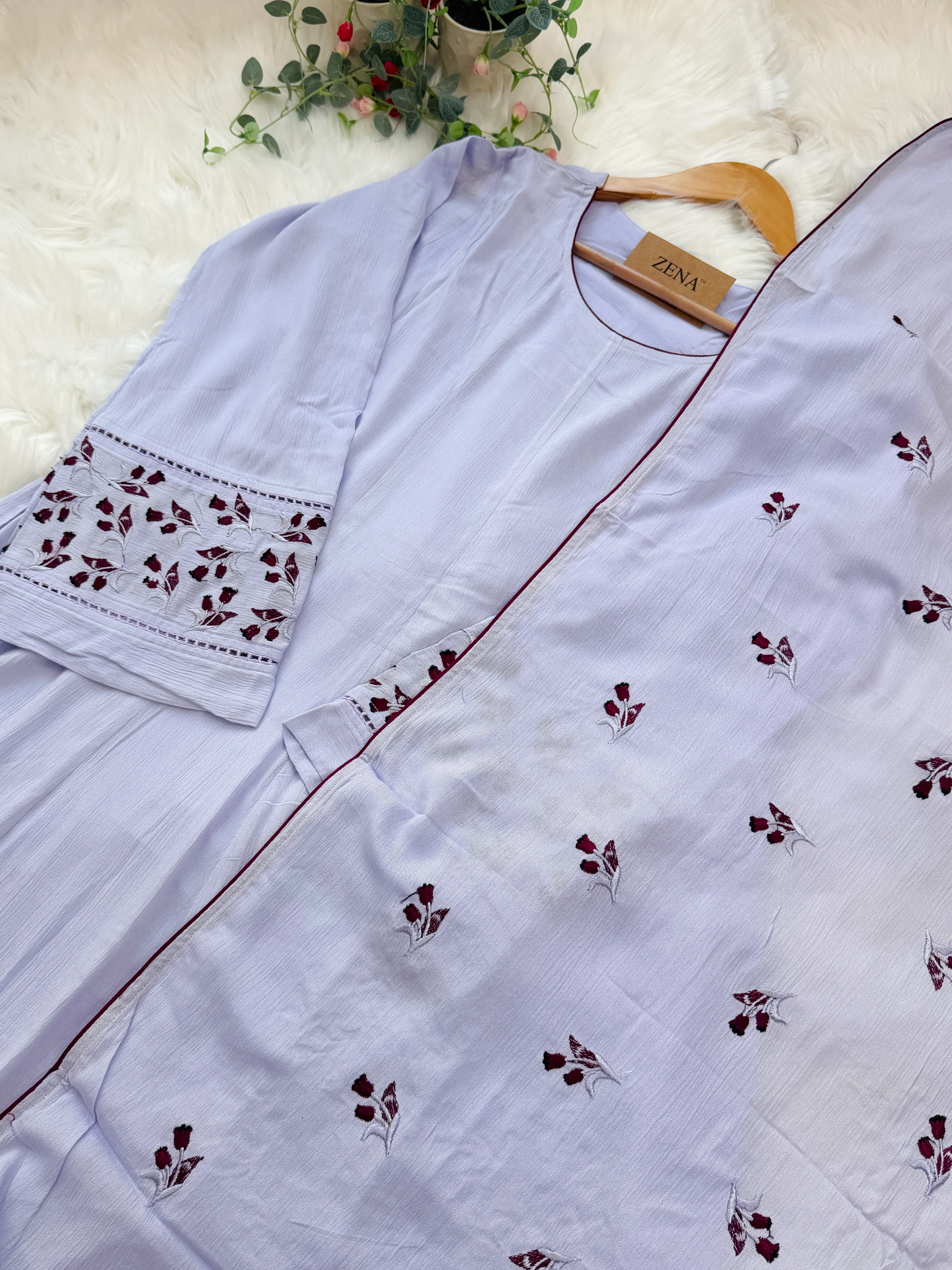 ✨ Premium Crushed Rayon Anarkali Suit ✨