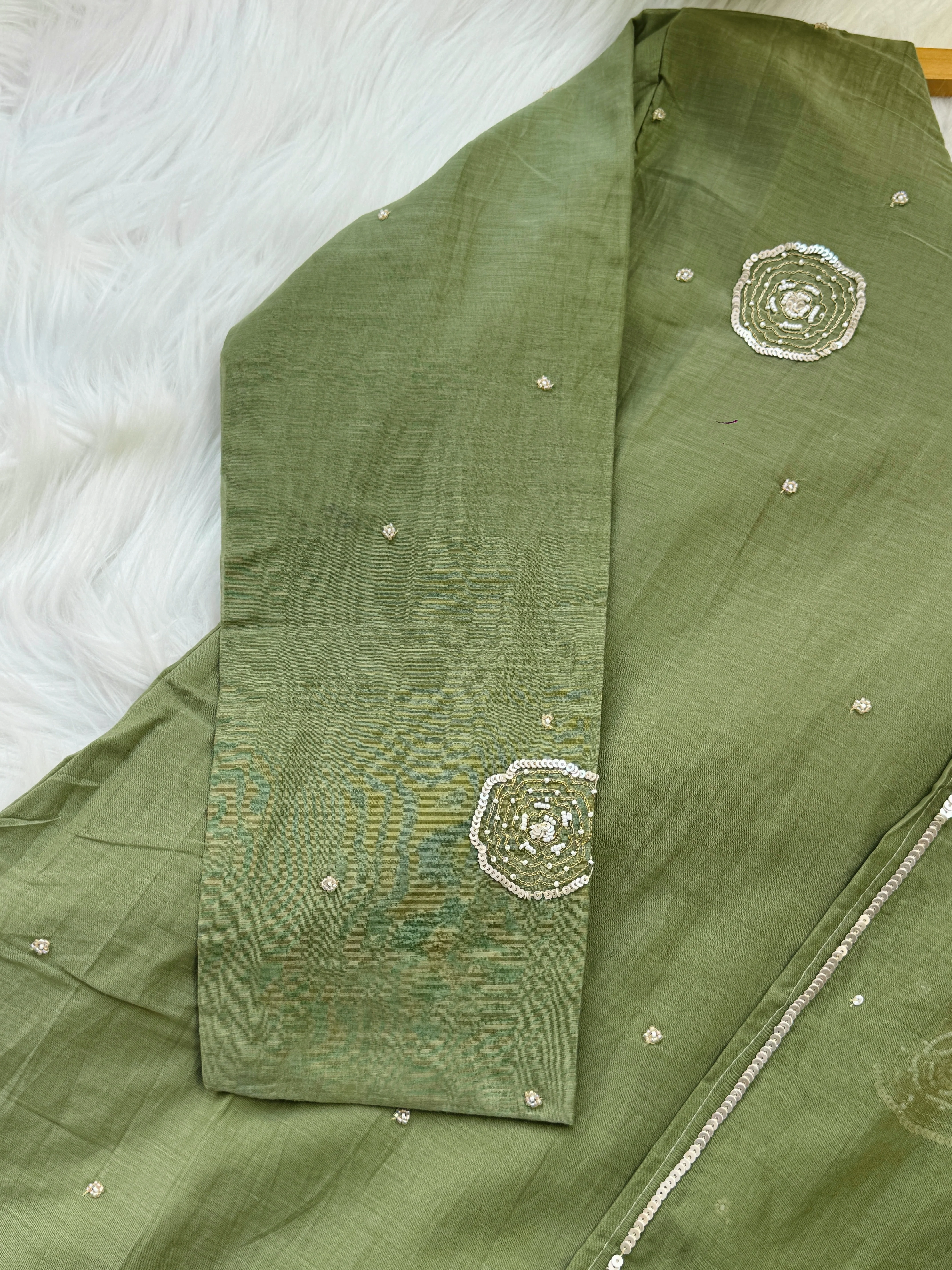 ✨ Premium Mul Chanderi Embroidered Kurti Set ✨ - Image 6