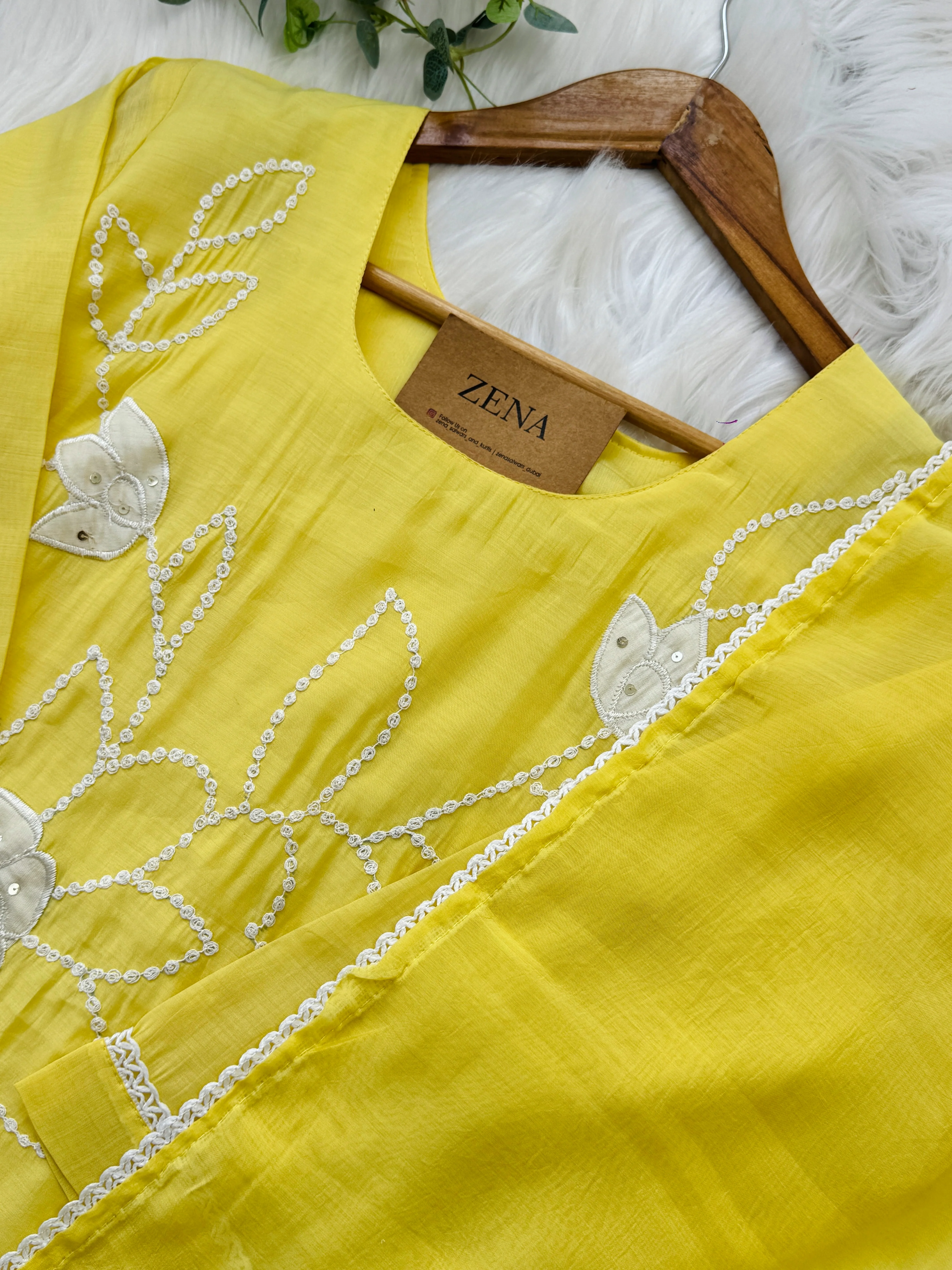 ✨ Premium Mul Chanderi Embroidered Kurti Set ✨ - Image 6