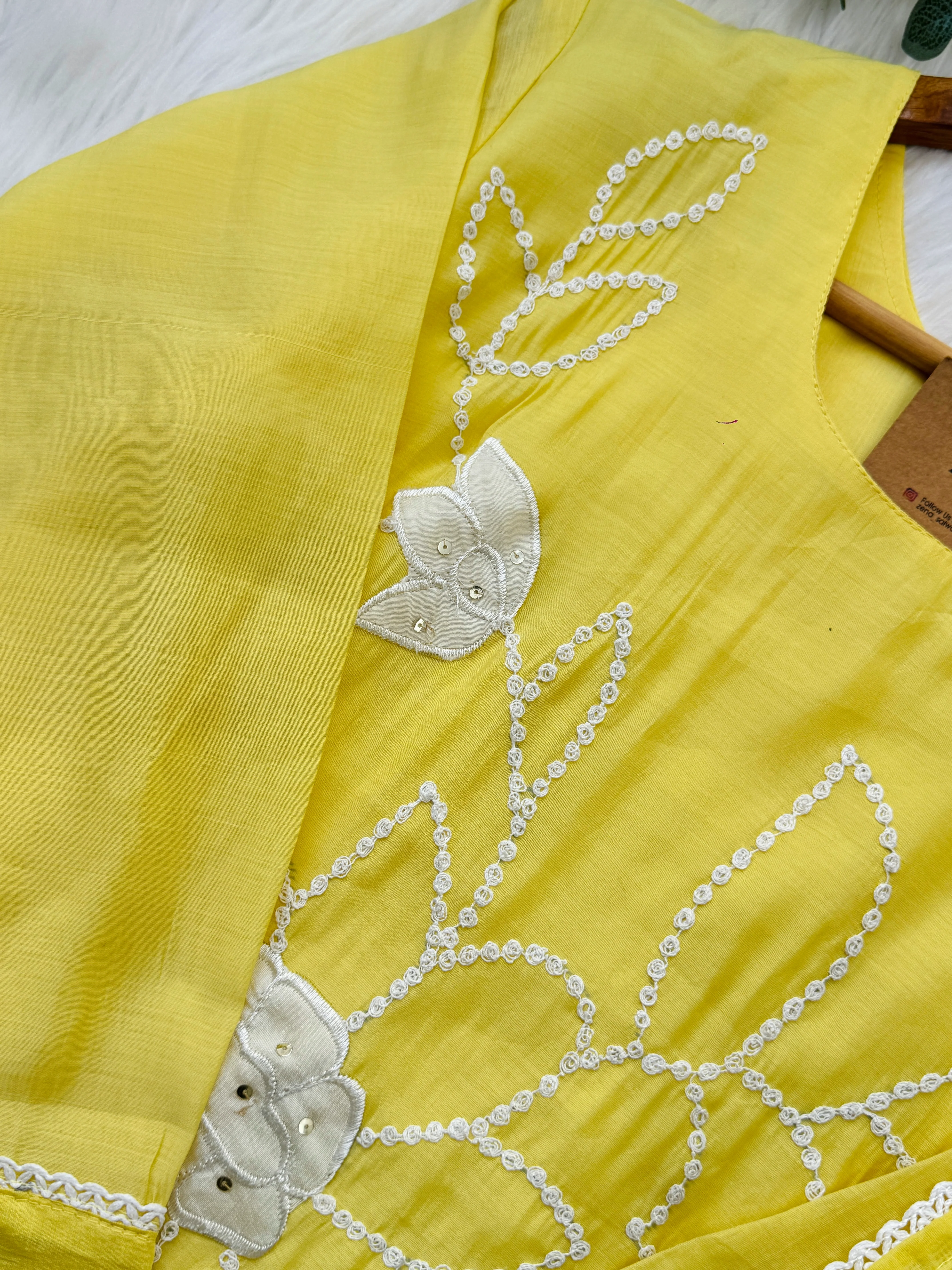 ✨ Premium Mul Chanderi Embroidered Kurti Set ✨ - Image 7