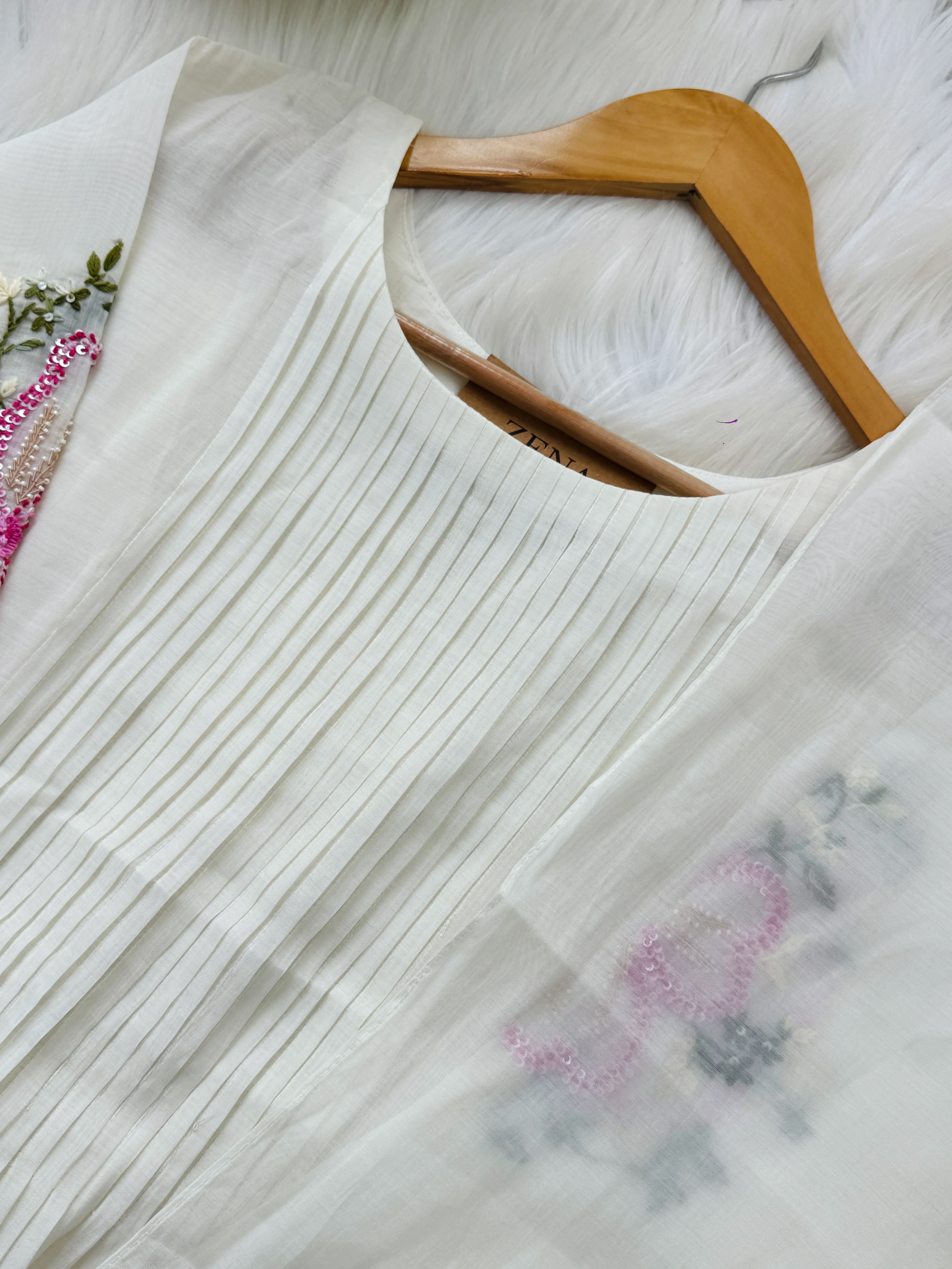 β¨ Premium Mul Chanderi Hand-Detailed Anarkali Set β¨ - Image 5