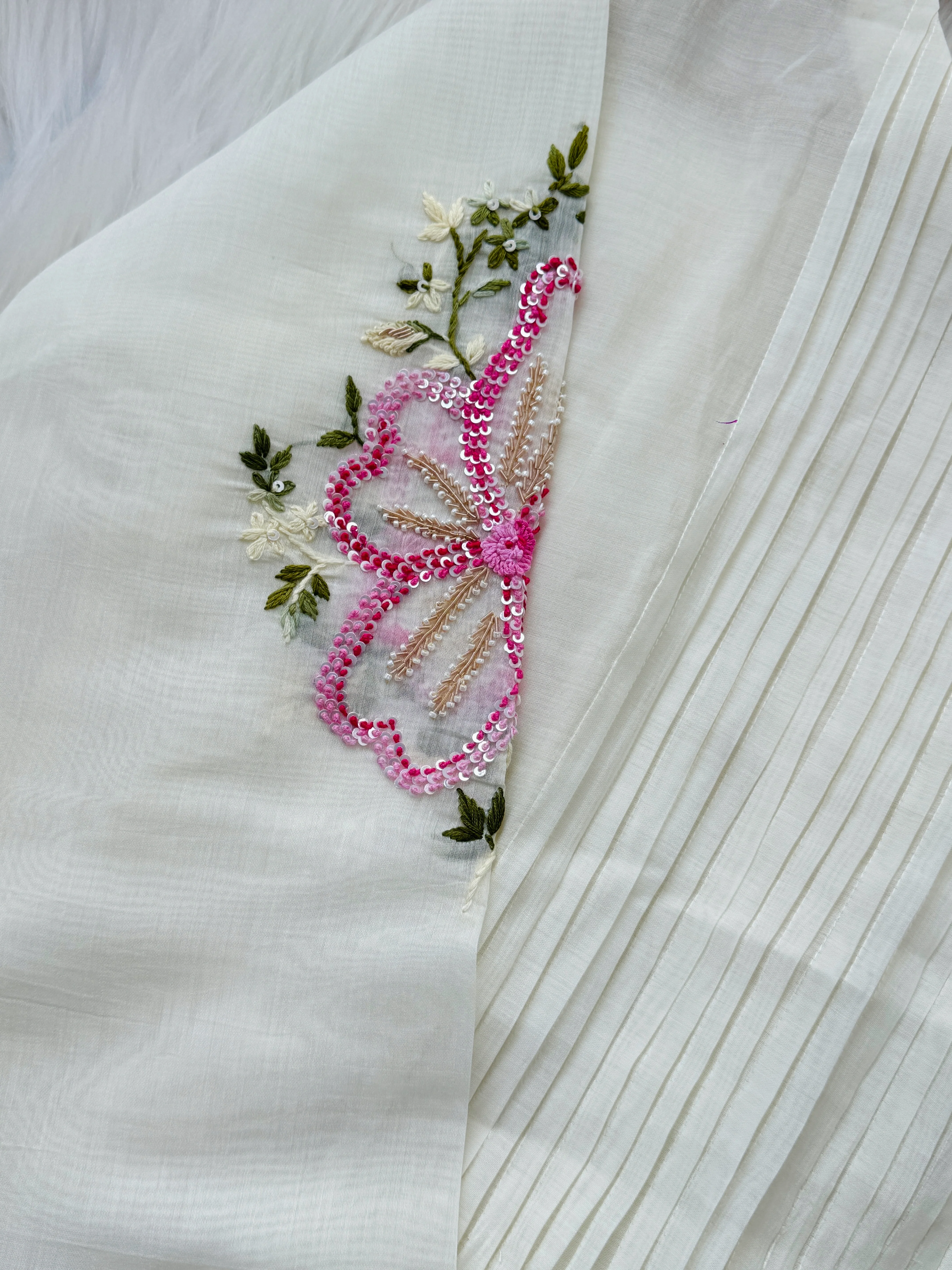 β¨ Premium Mul Chanderi Hand-Detailed Anarkali Set β¨ - Image 6