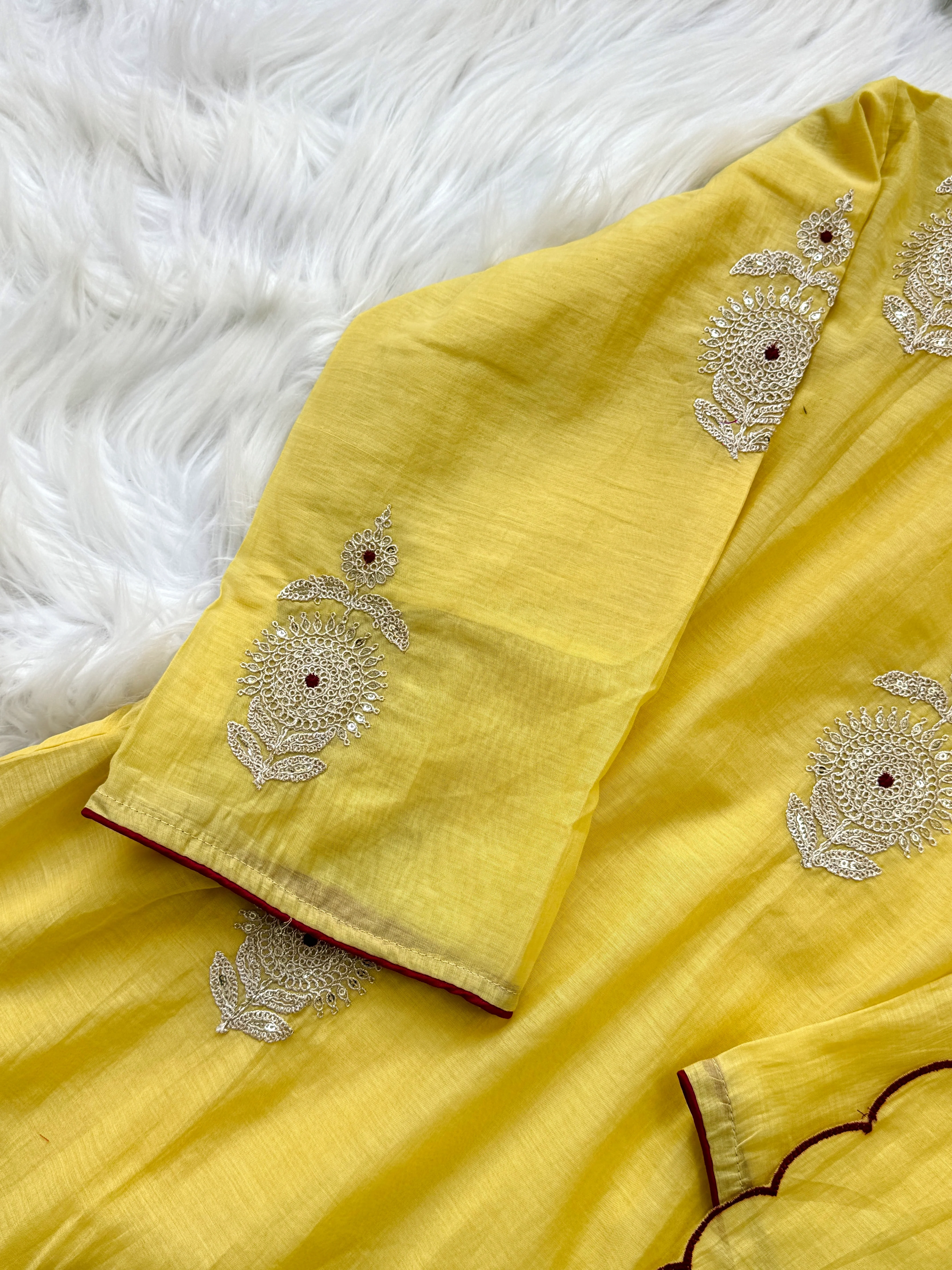 β¨ Premium Mul Chanderi Hand-Detailed Kurti Set β¨ - Image 5