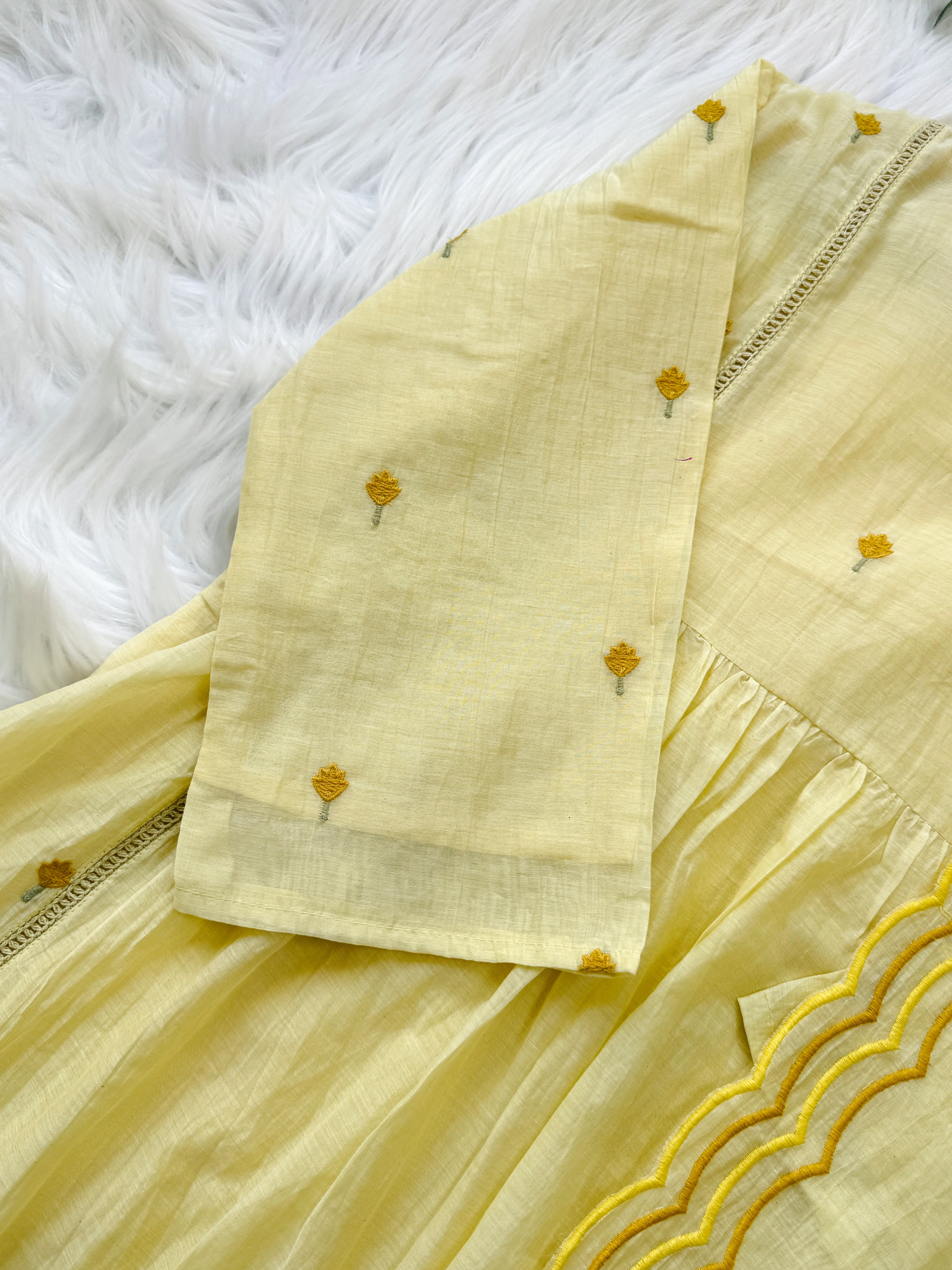 ✨ Premium Mul Chanderi Hand-Detailed Kurti Set ✨ - Image 5