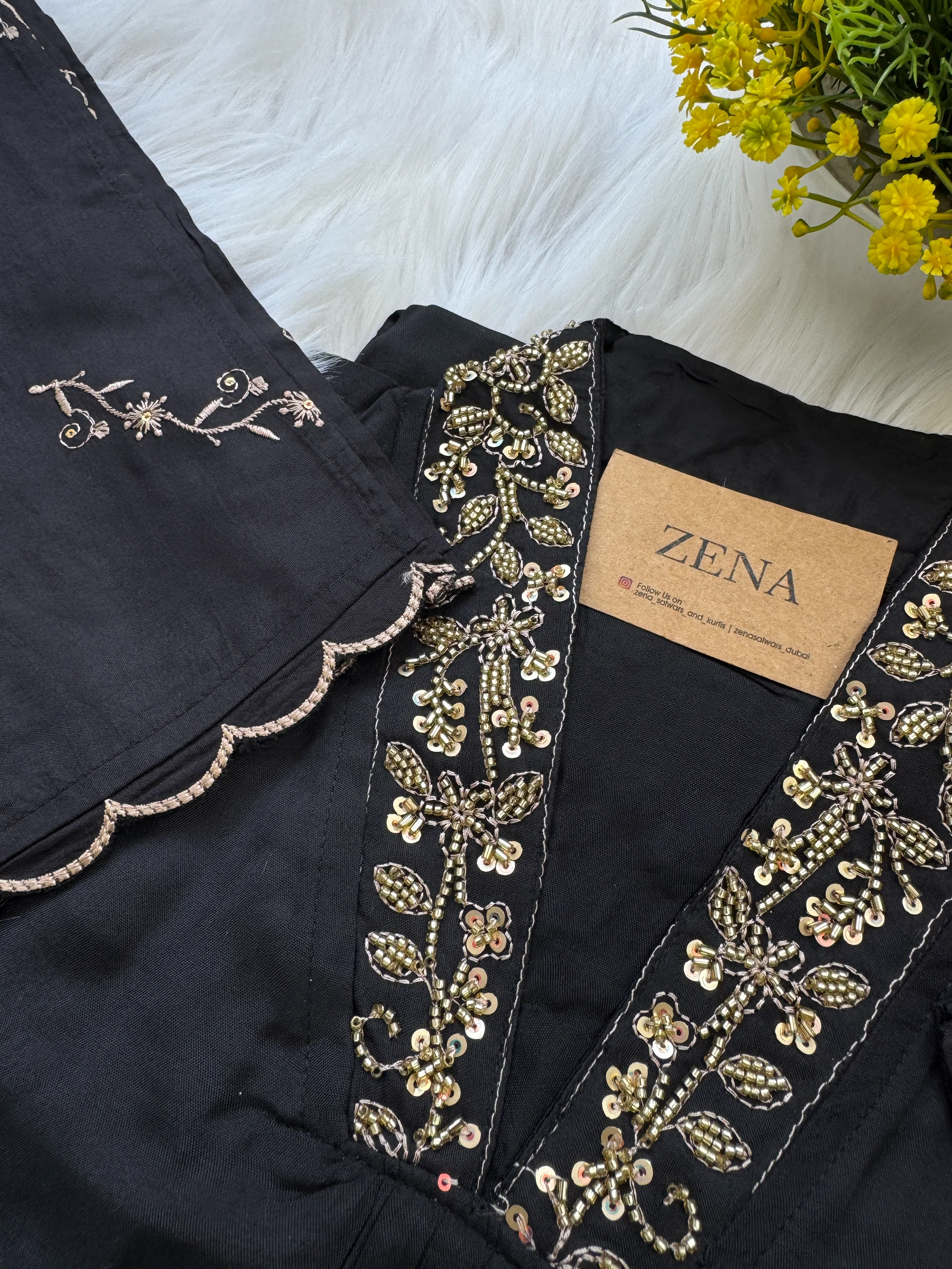 ✨ Premium Mul Cotton Hand-Detailed Anarkali Set ✨ - Image 7