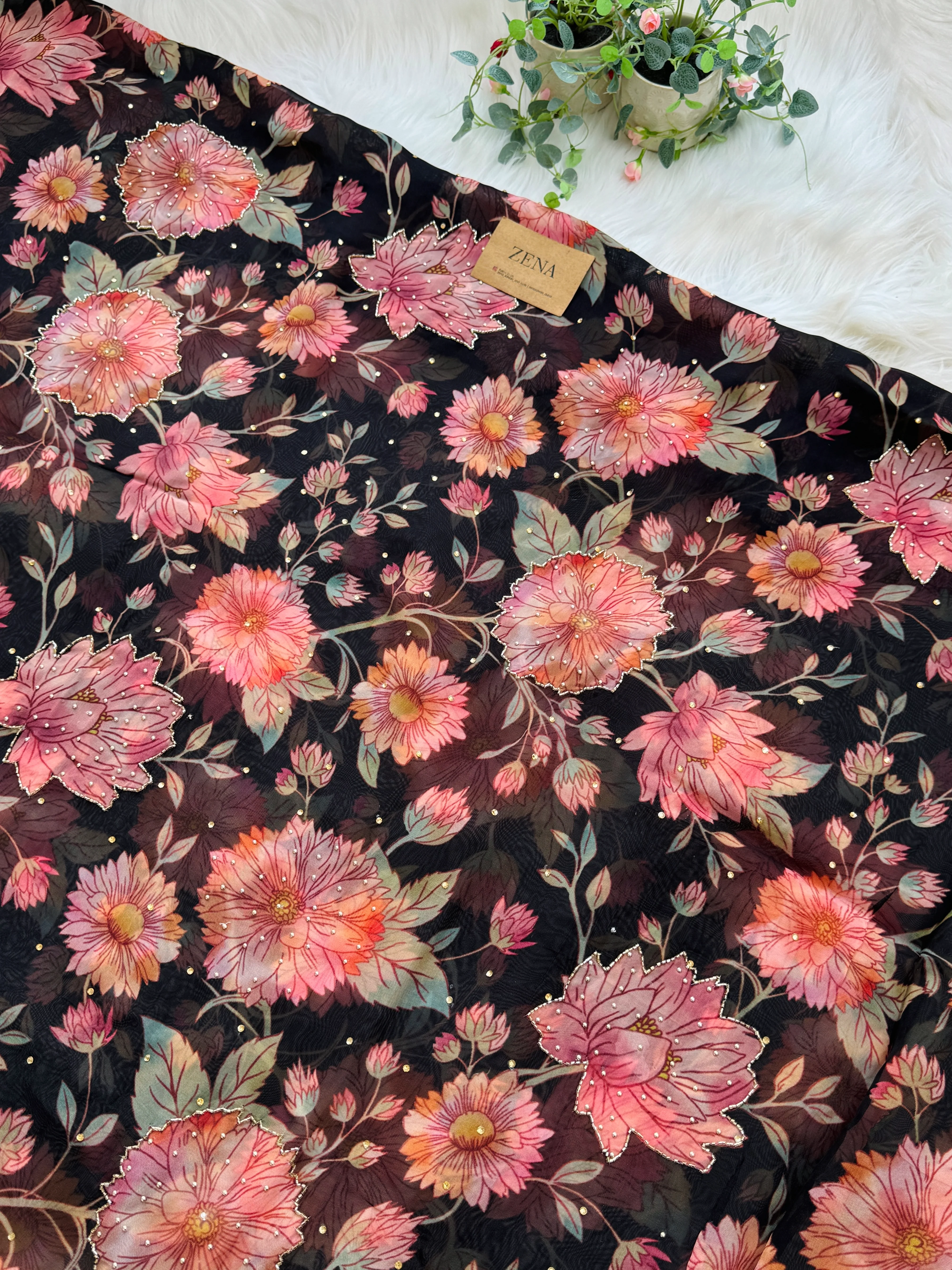 β¨ Premium Viscose Organza Unstitched Suit β¨ - Image 5