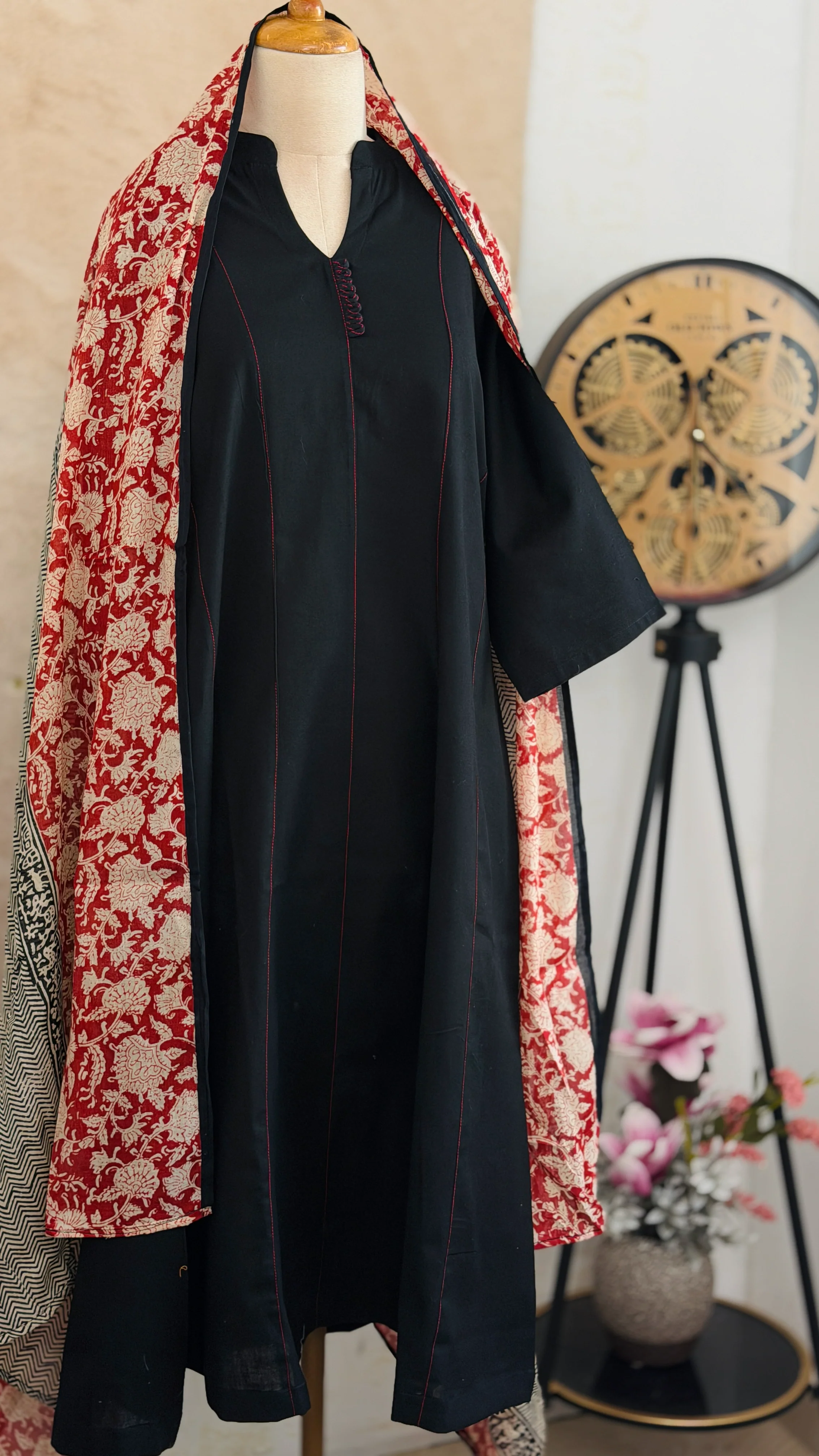 ✨ Pure Cotton A-Line Kurti Set ✨ - Image 2