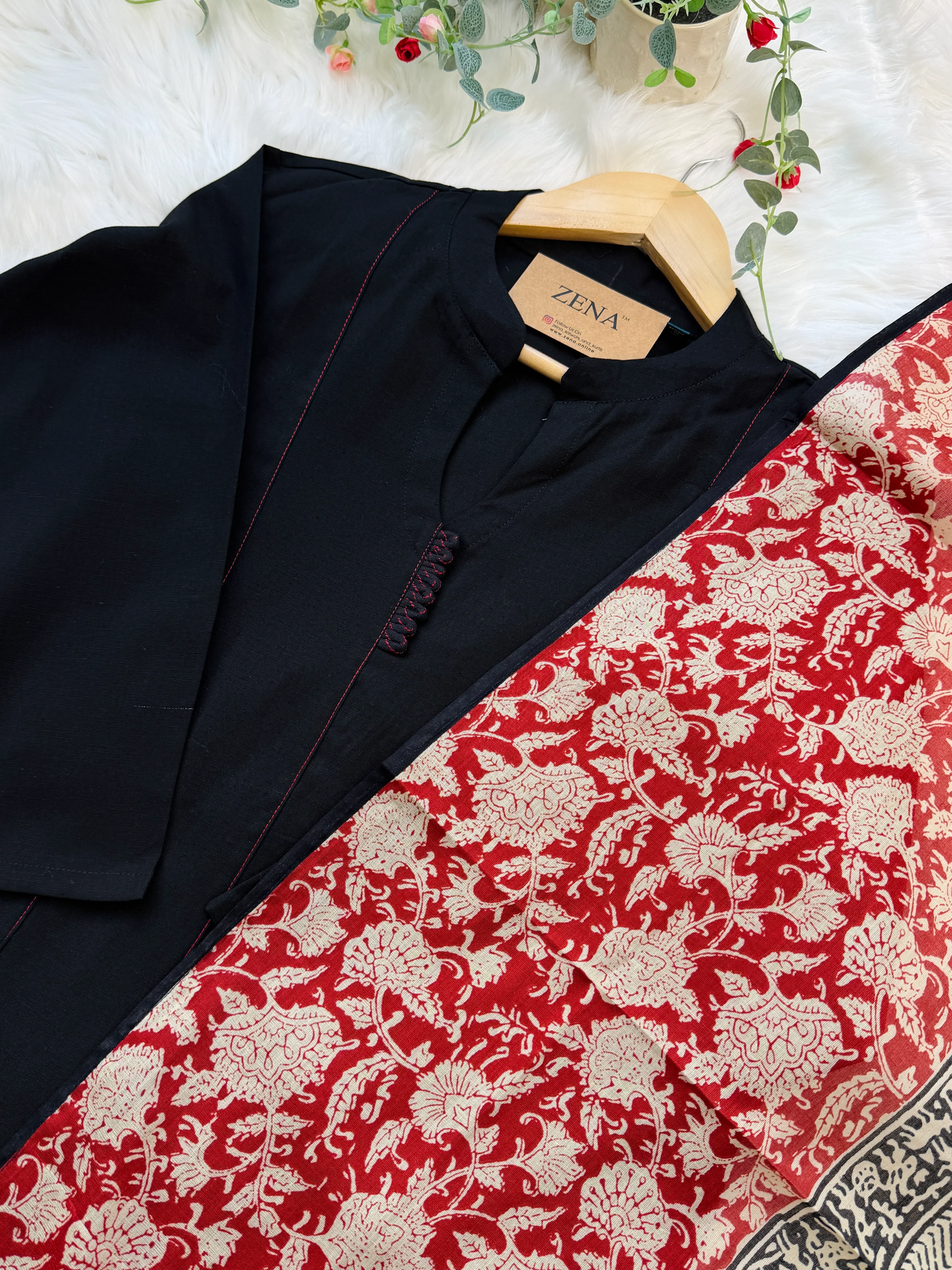 ✨ Pure Cotton A-Line Kurti Set ✨ - Image 4