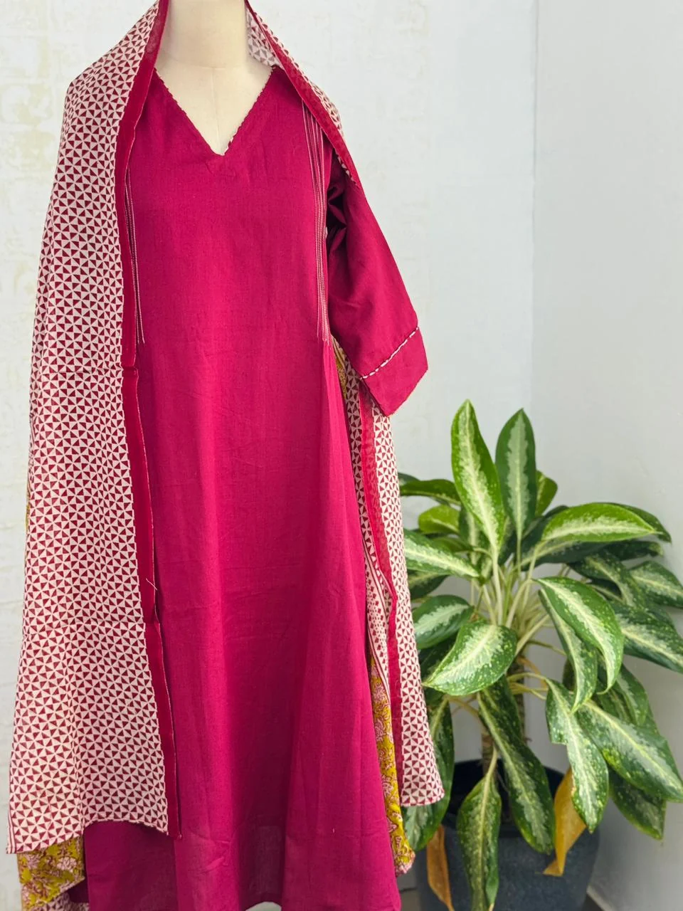 ✨ Pure Cotton A-Line Kurti Set ✨ - Image 2