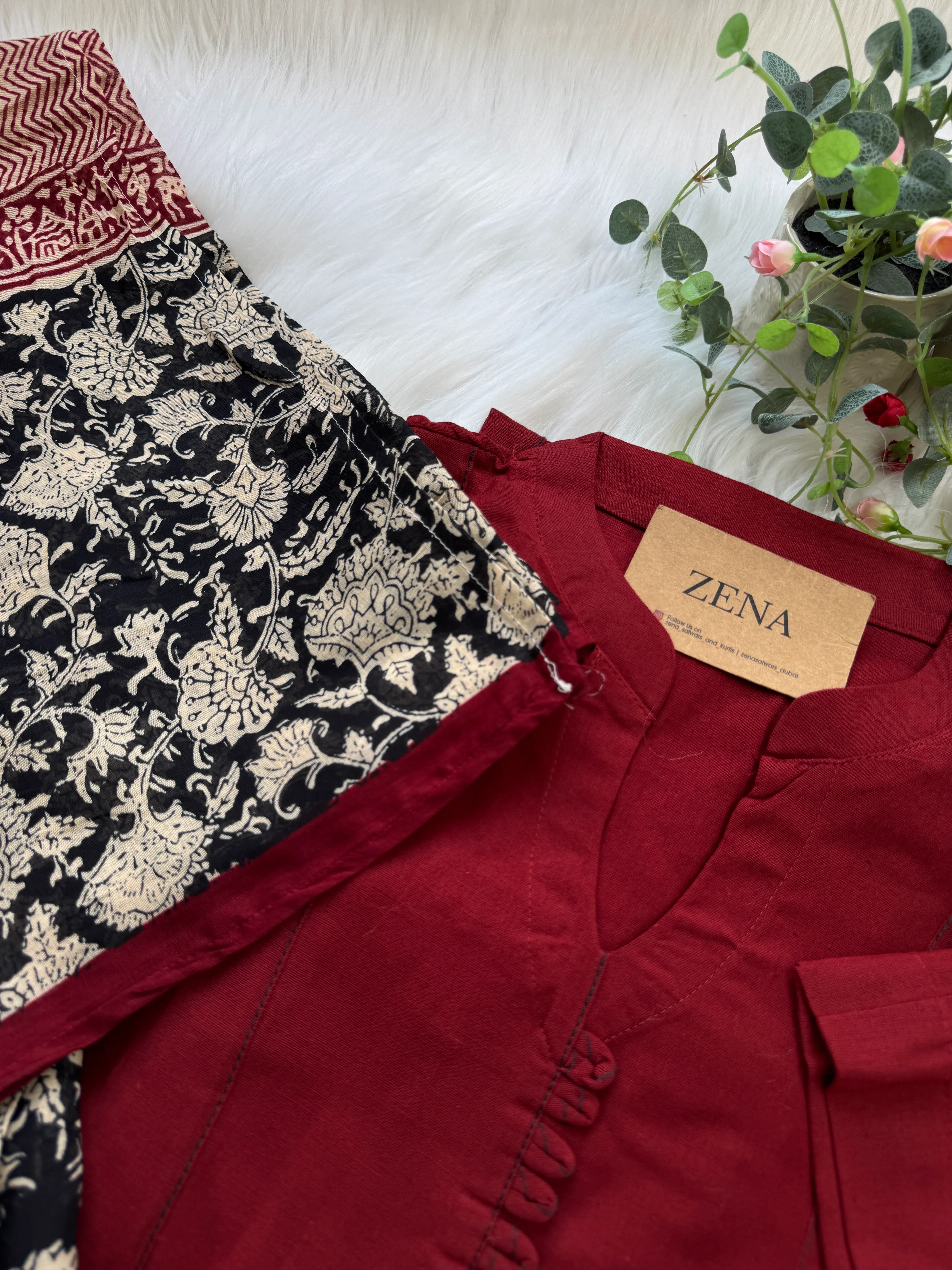 ✨ Pure Cotton A-Line Kurti Set ✨ - Image 3