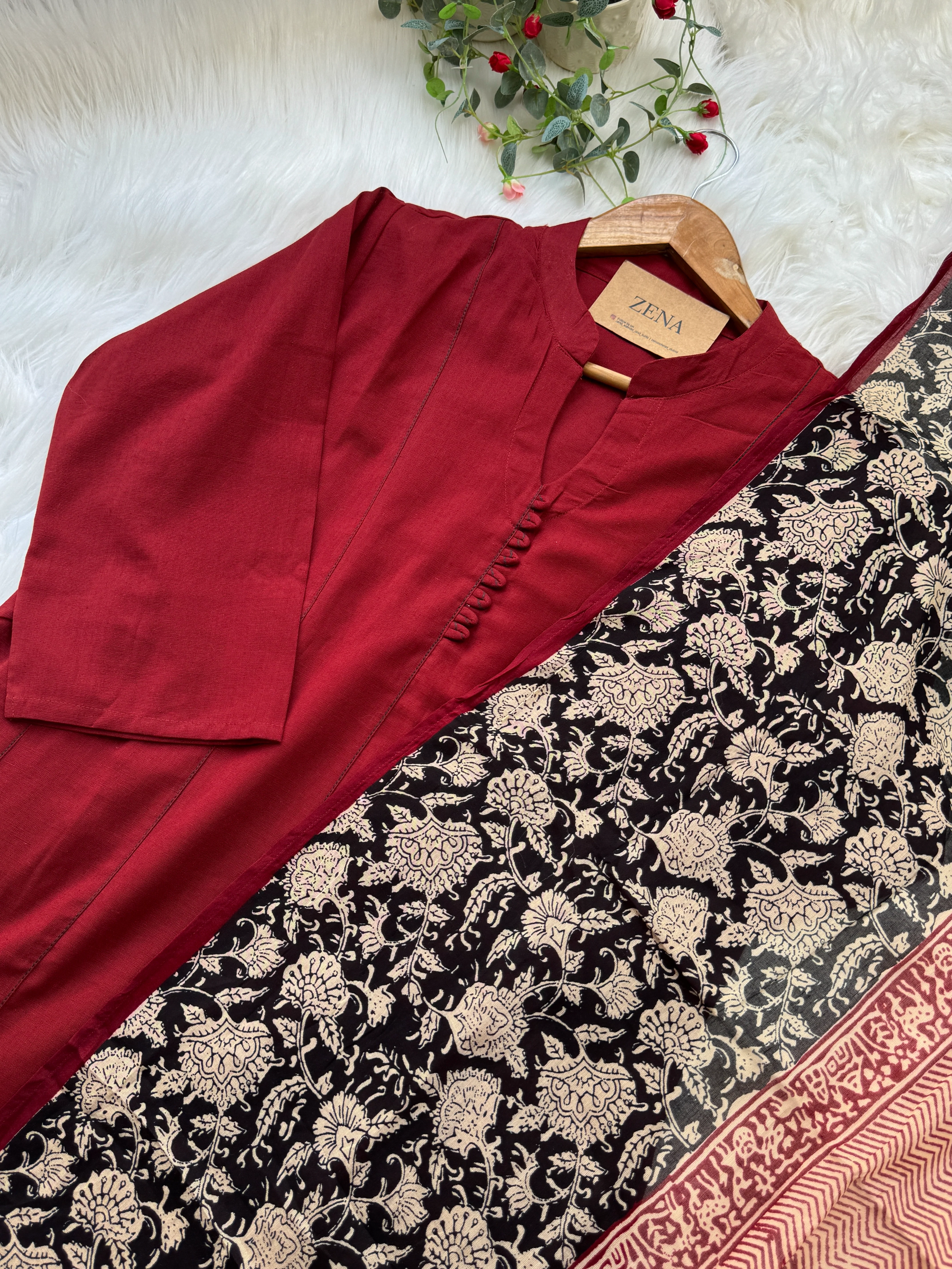 ✨ Pure Cotton A-Line Kurti Set ✨ - Image 5