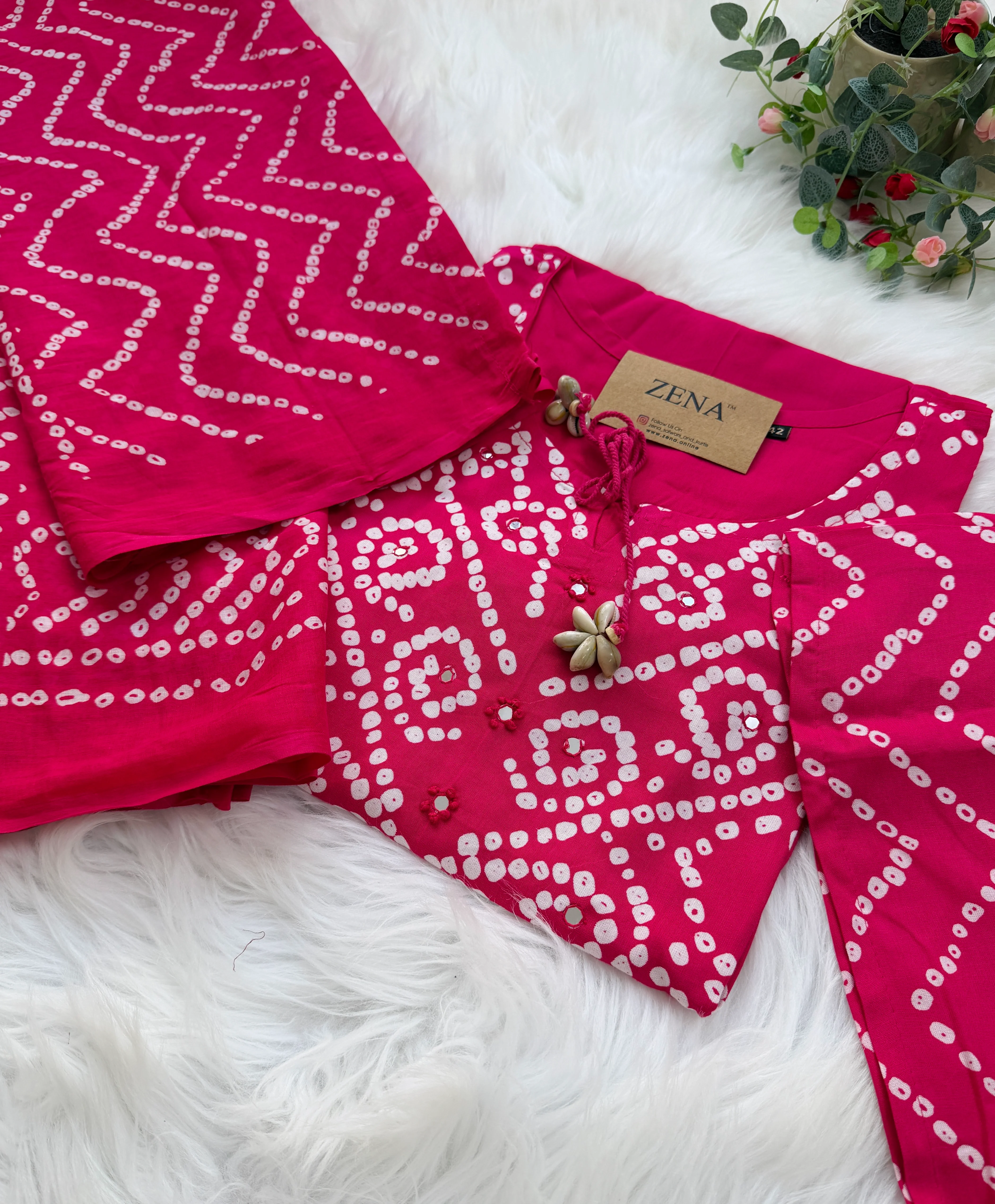 ✨ Pure Cotton A-Line Kurti Set ✨