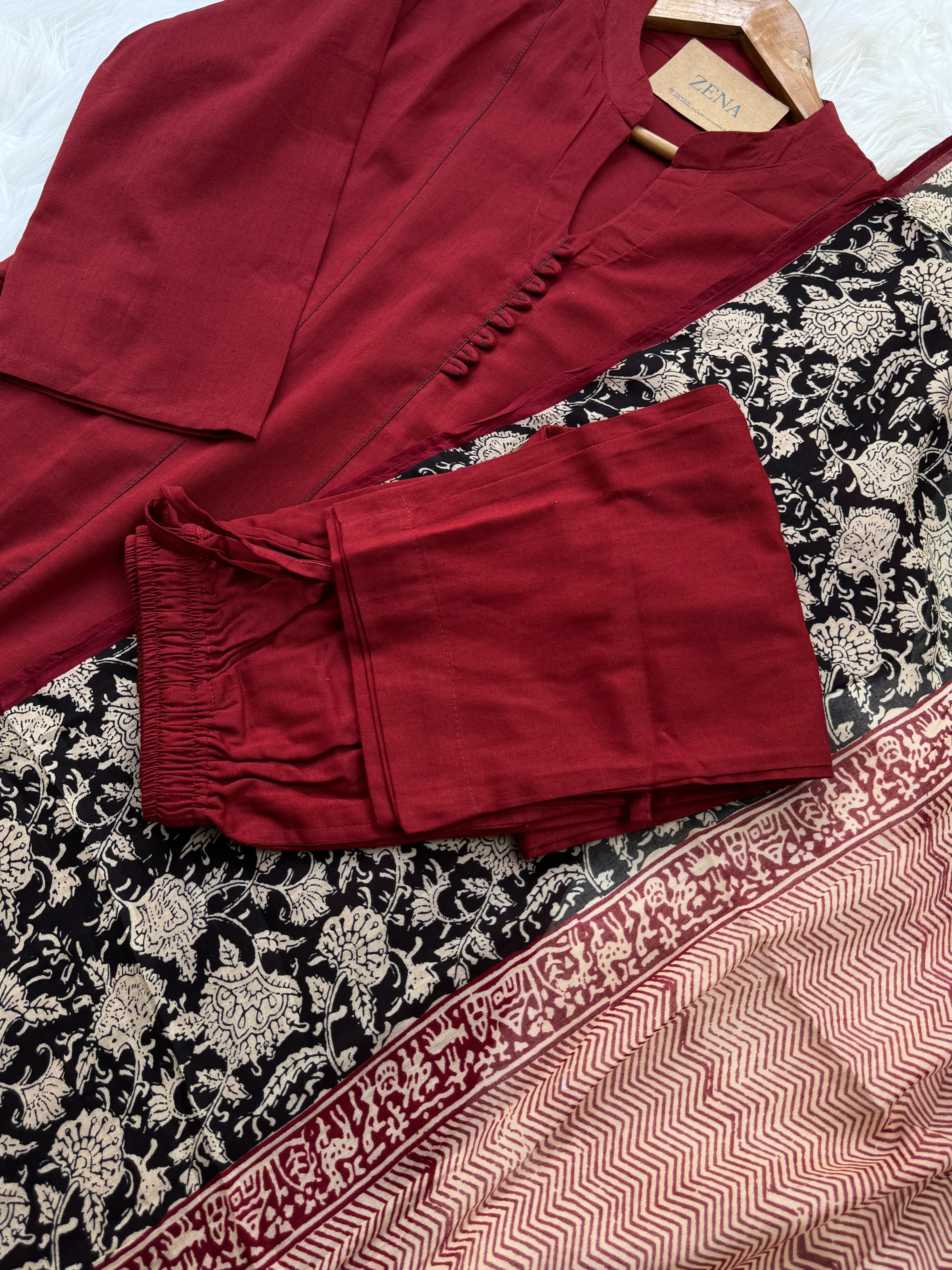 ✨ Pure Cotton A-Line Kurti Set ✨ - Image 6