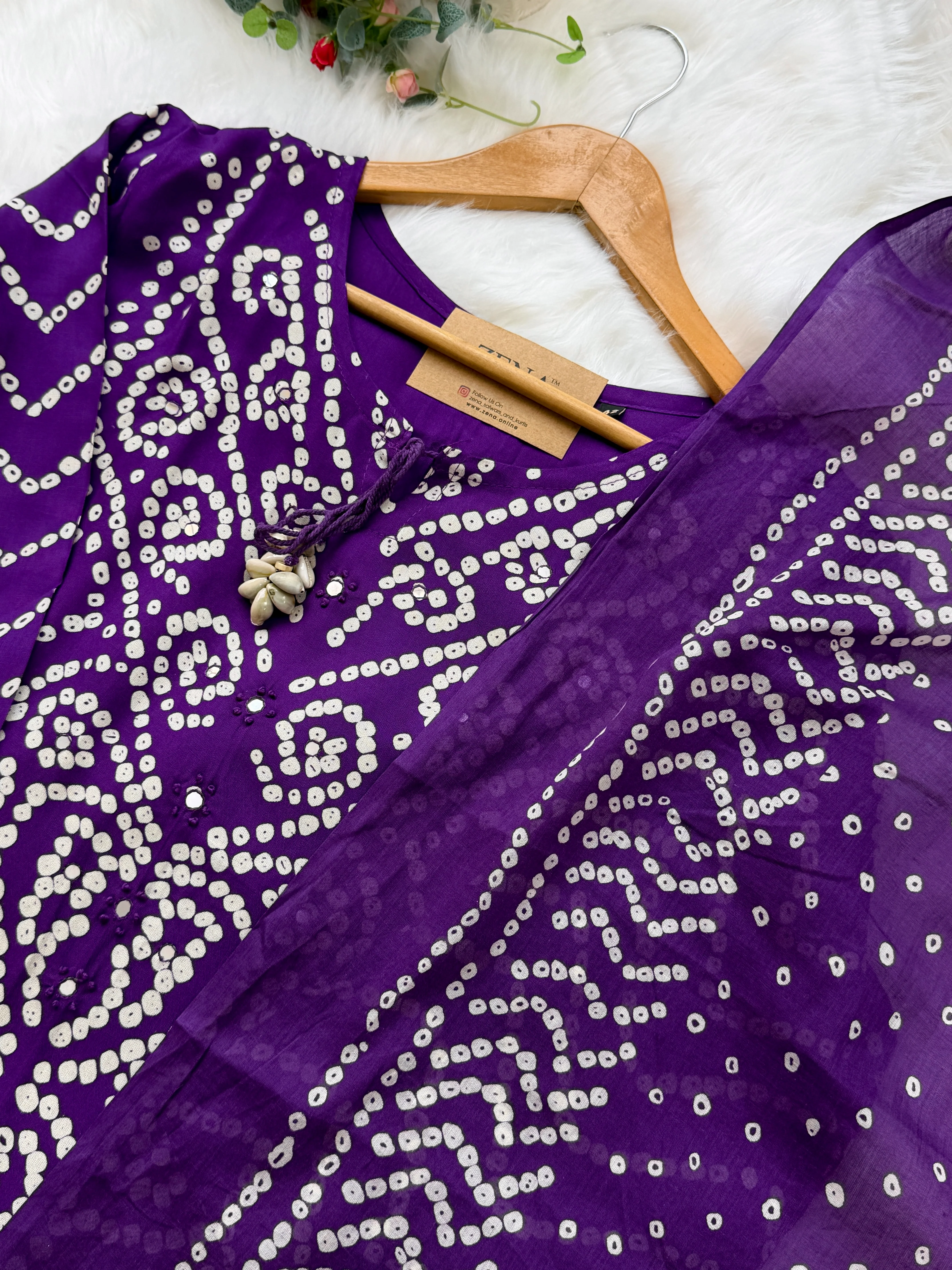 ✨ Pure Cotton A-Line Kurti Set ✨ - Image 4