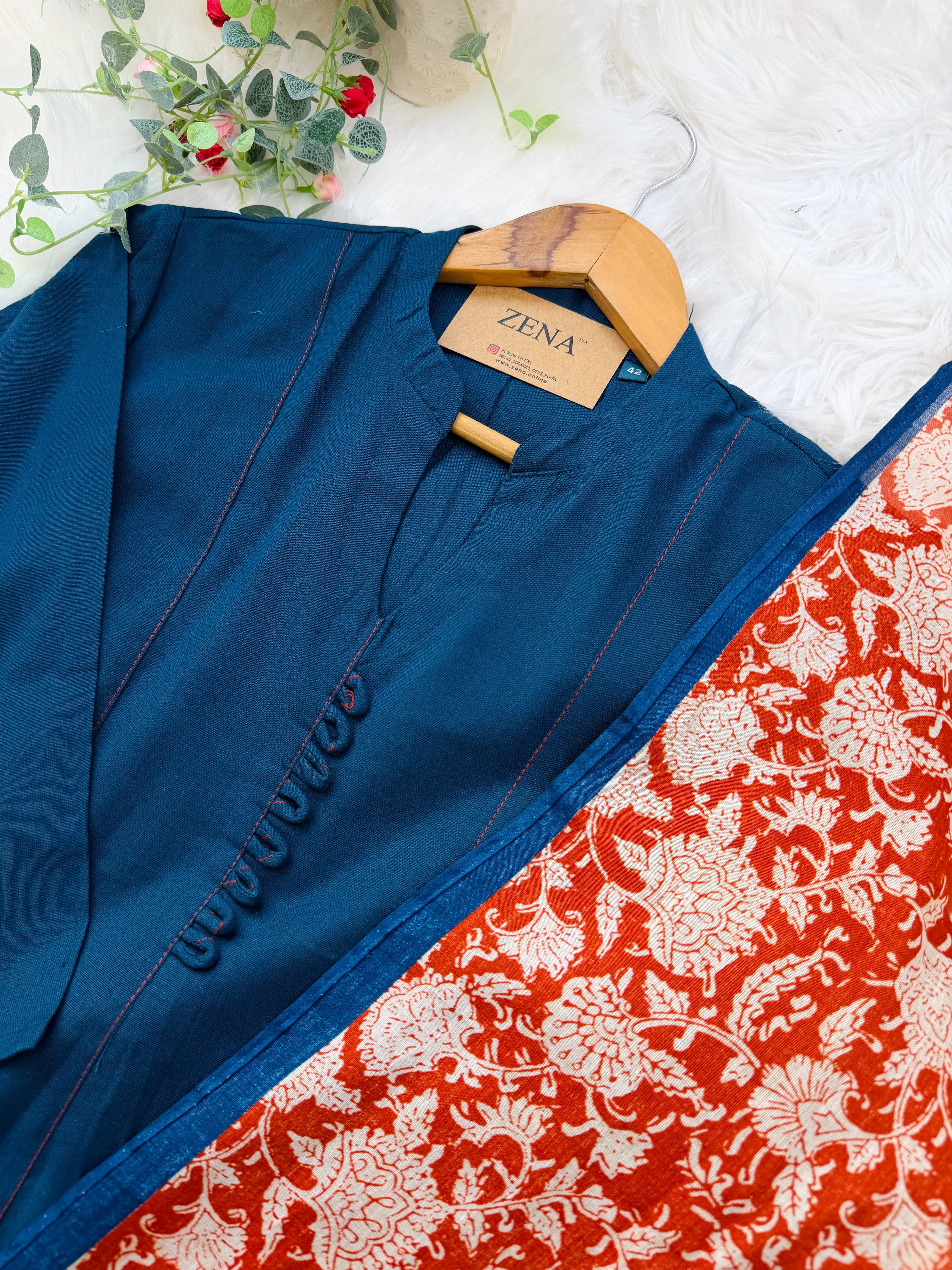 ✨ Pure Cotton A-Line Kurti Set ✨ - Image 7