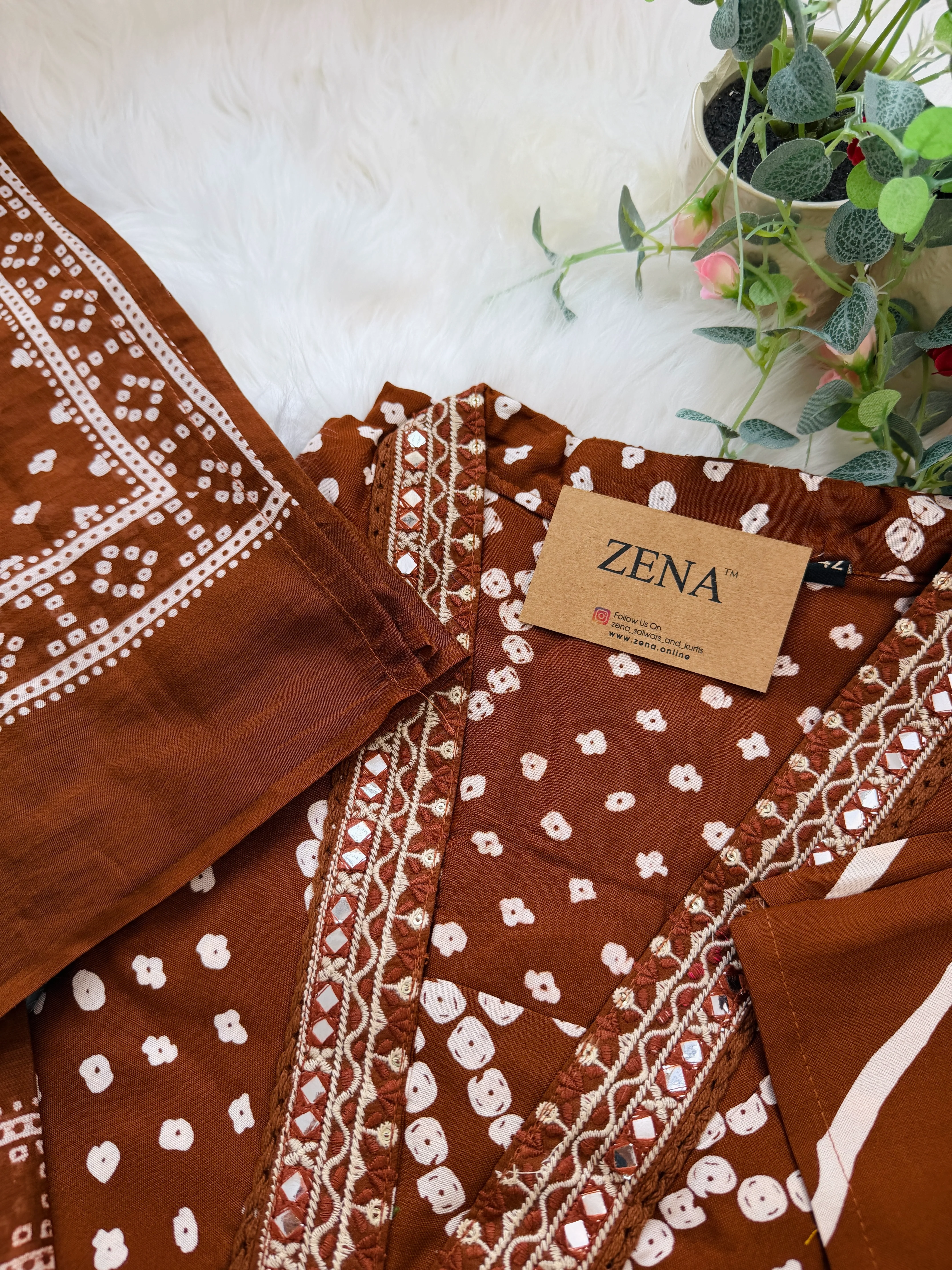 ✨ Pure Cotton A-Line Kurti Set ✨ - Image 2