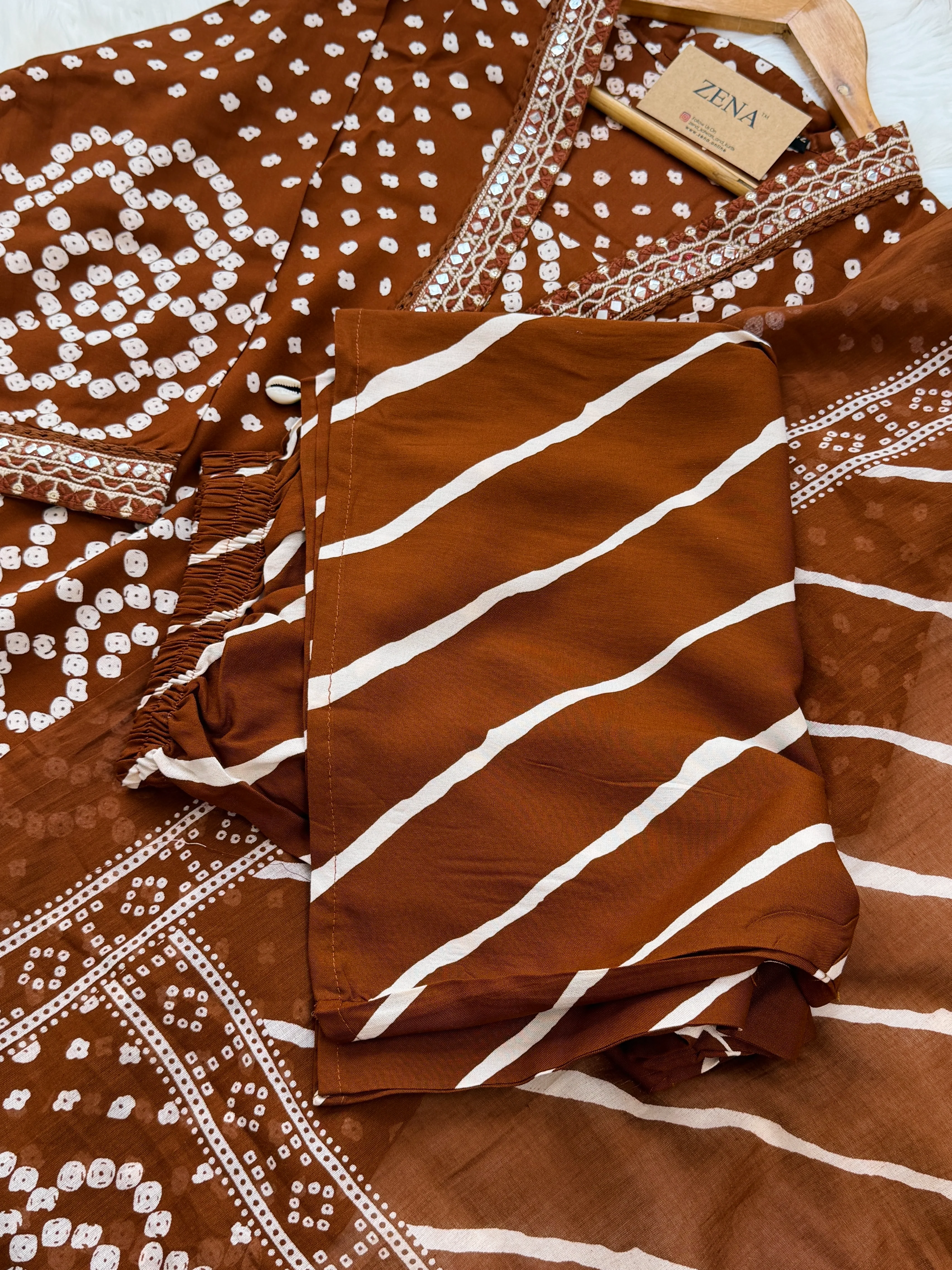 ✨ Pure Cotton A-Line Kurti Set ✨ - Image 3