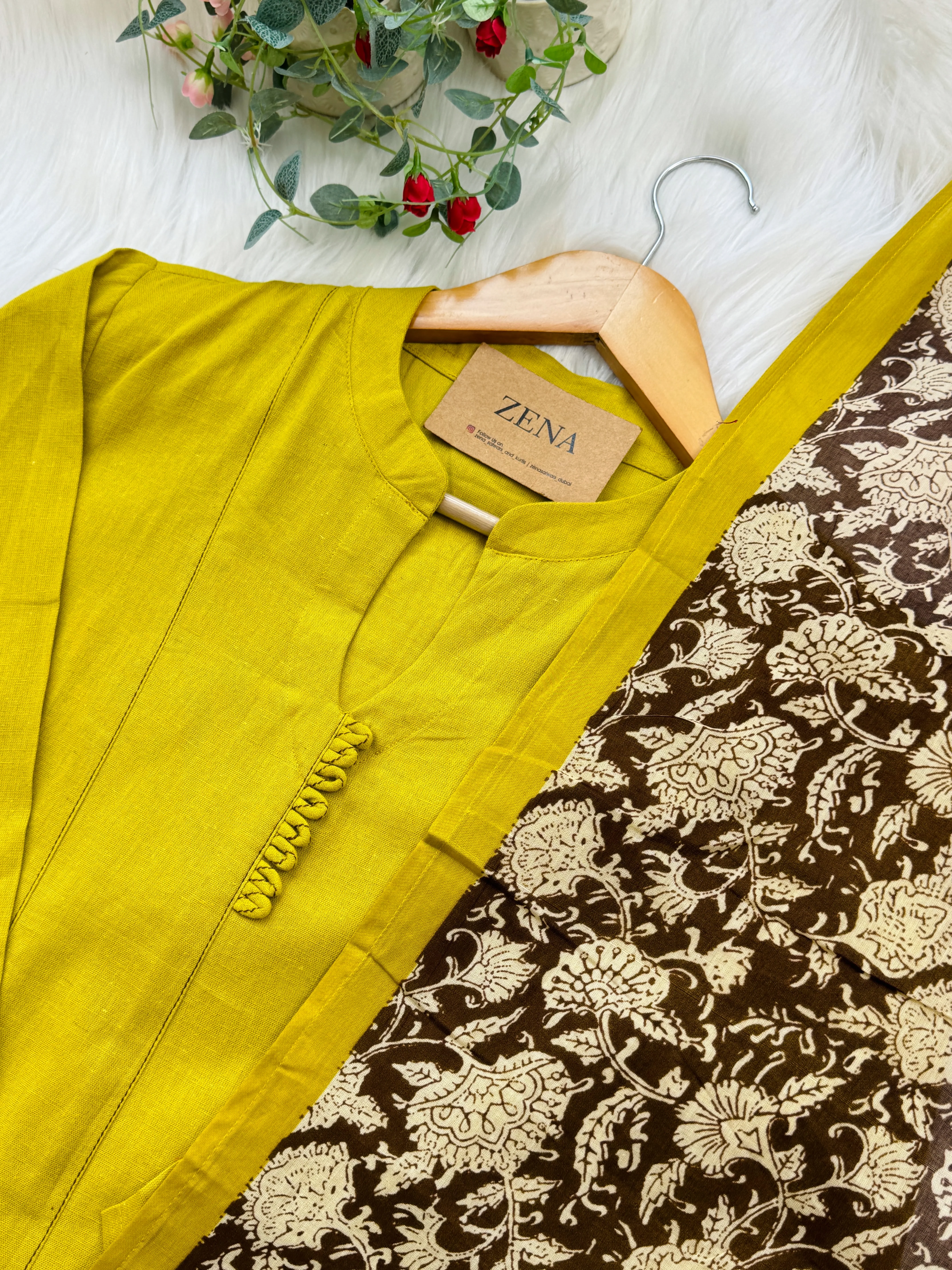 ✨ Pure Cotton Anarkali Top, Bottom & Dupatta Set ✨ - Image 3