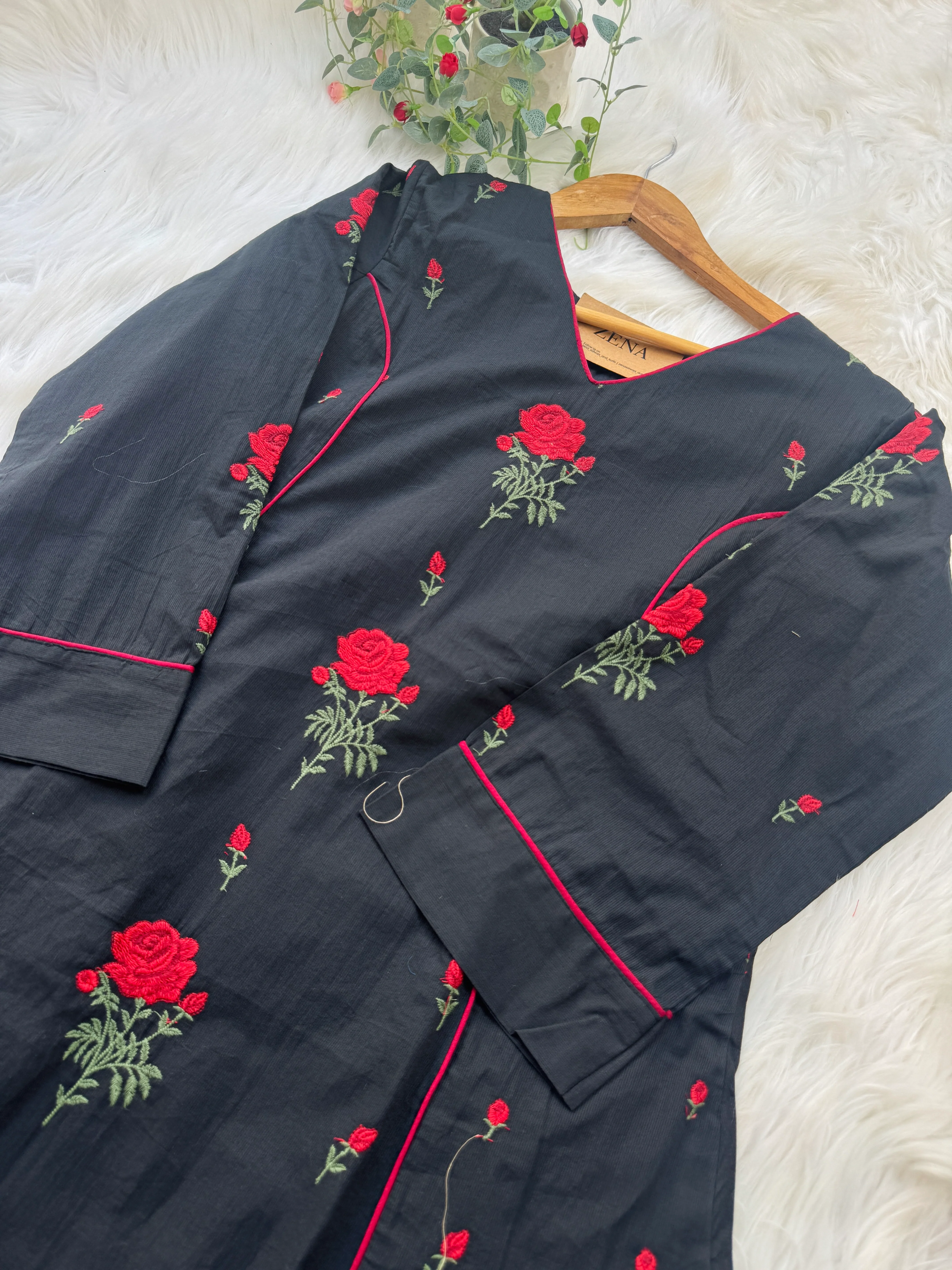 β¨ Pure Cotton Embroidered Anarkali Set β¨ - Image 6