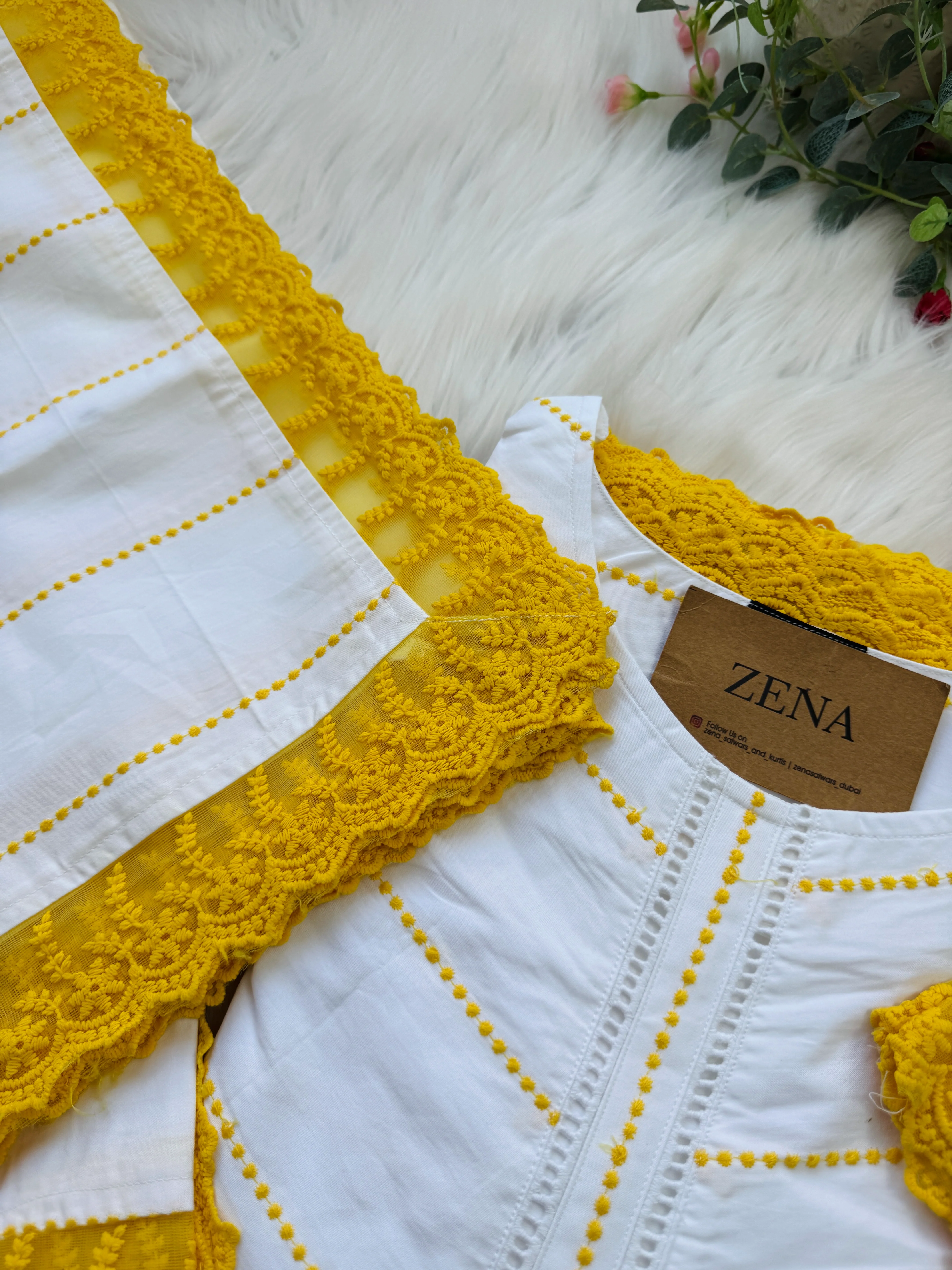 β¨ Pure Cotton Embroidered Anarkali Set β¨ - Image 3