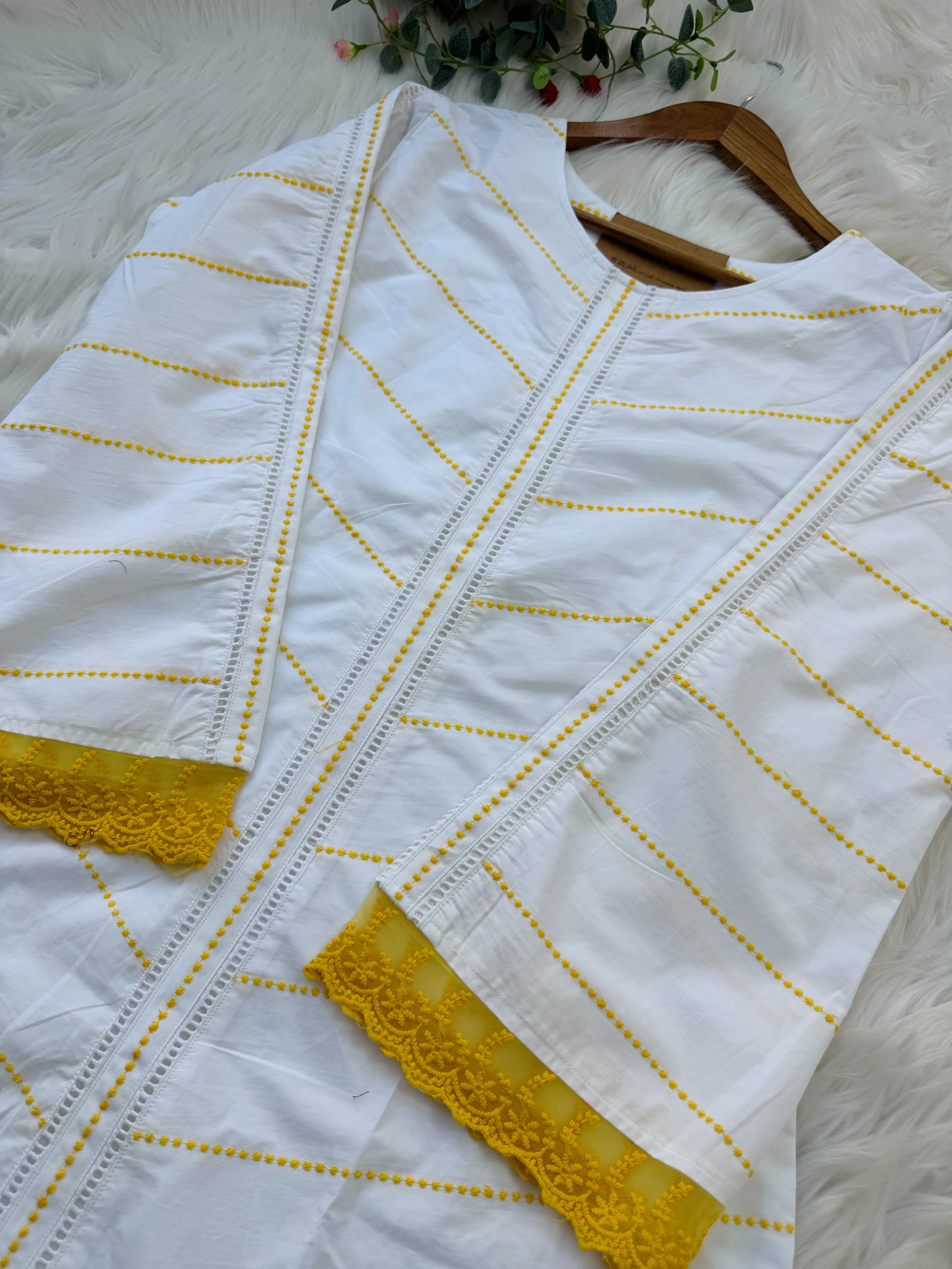 β¨ Pure Cotton Embroidered Anarkali Set β¨ - Image 4