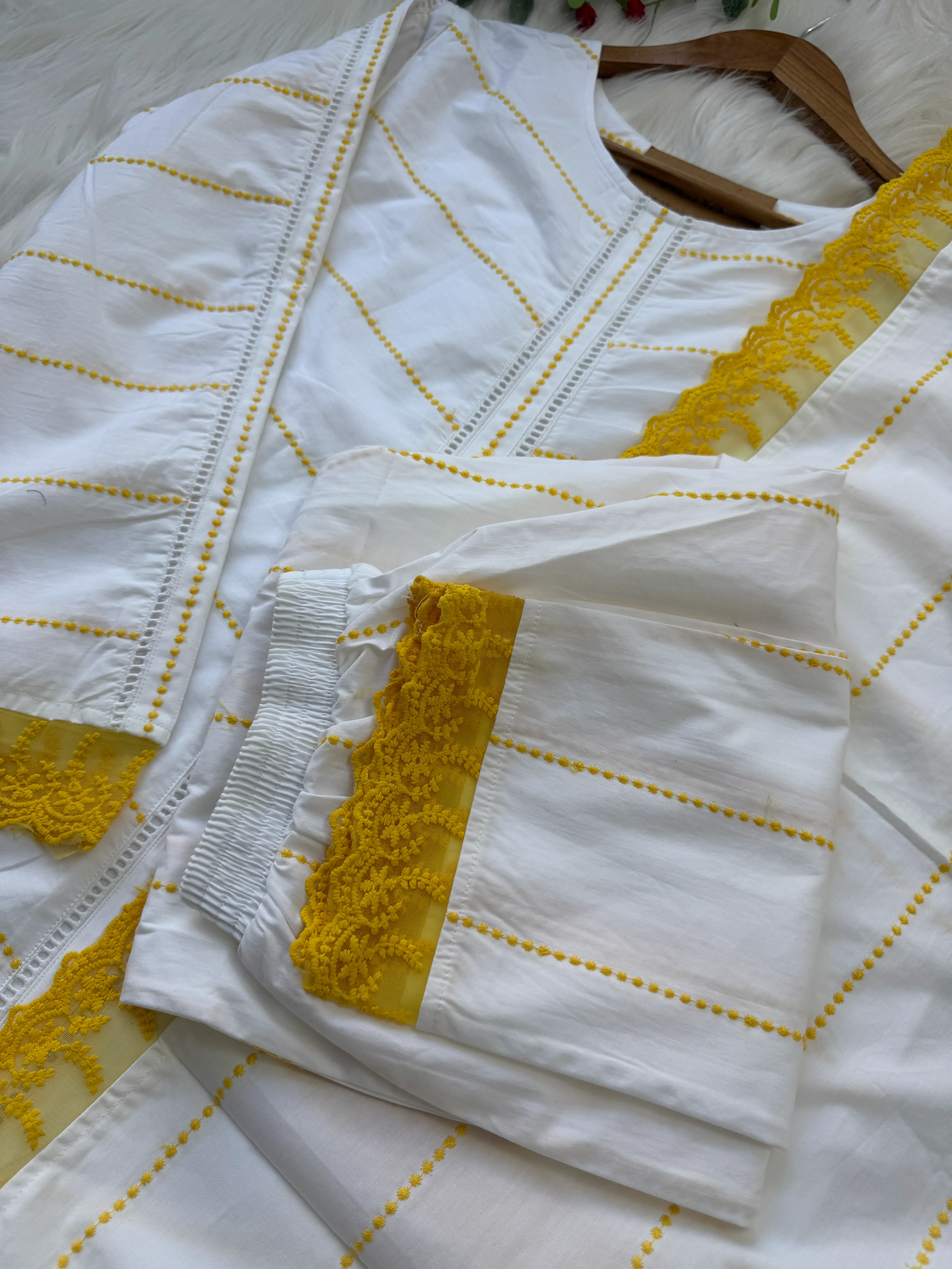 β¨ Pure Cotton Embroidered Anarkali Set β¨ - Image 7