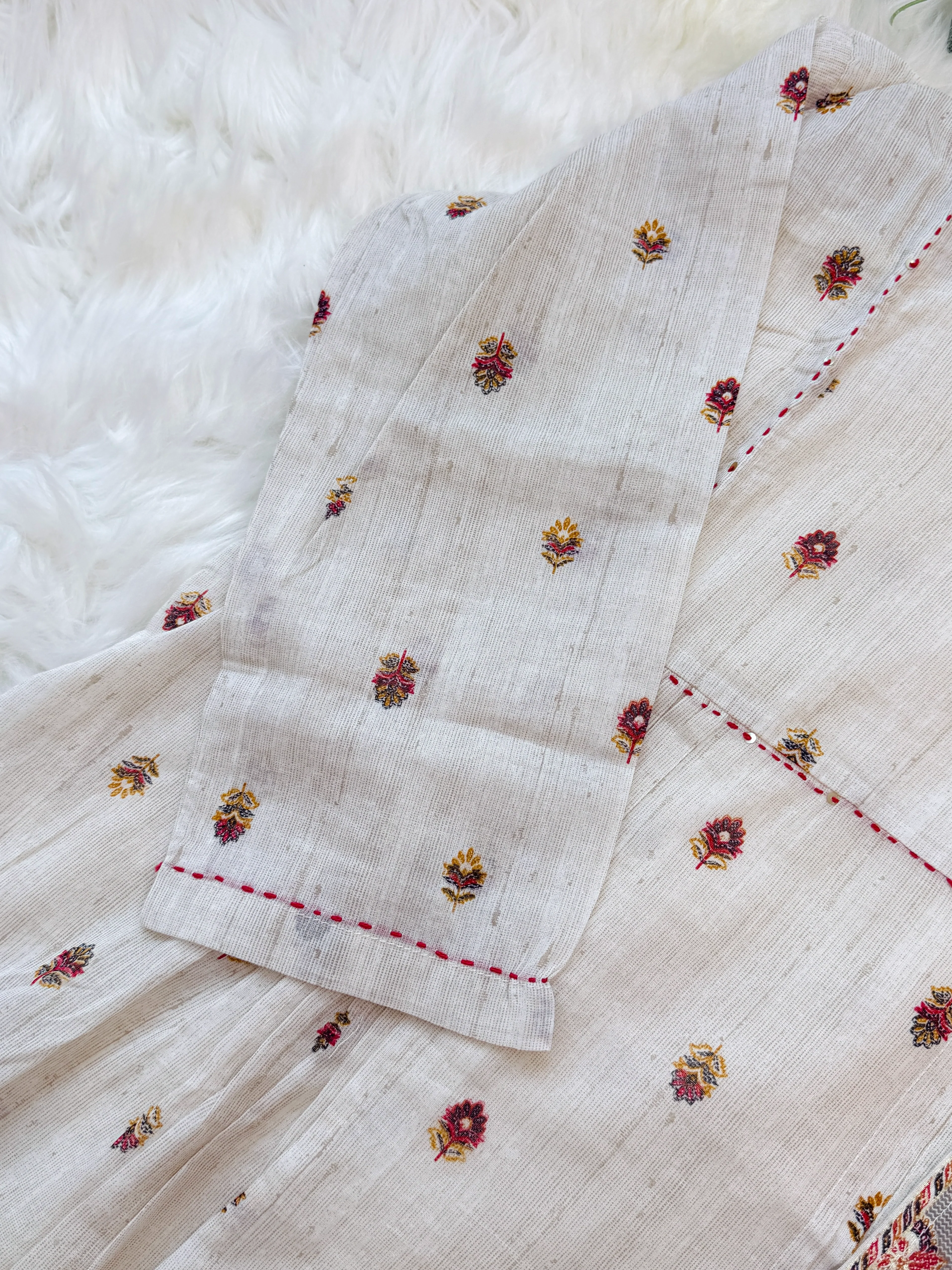 ✨ Pure Cotton Embroidered Anarkali Set ✨ - Image 5