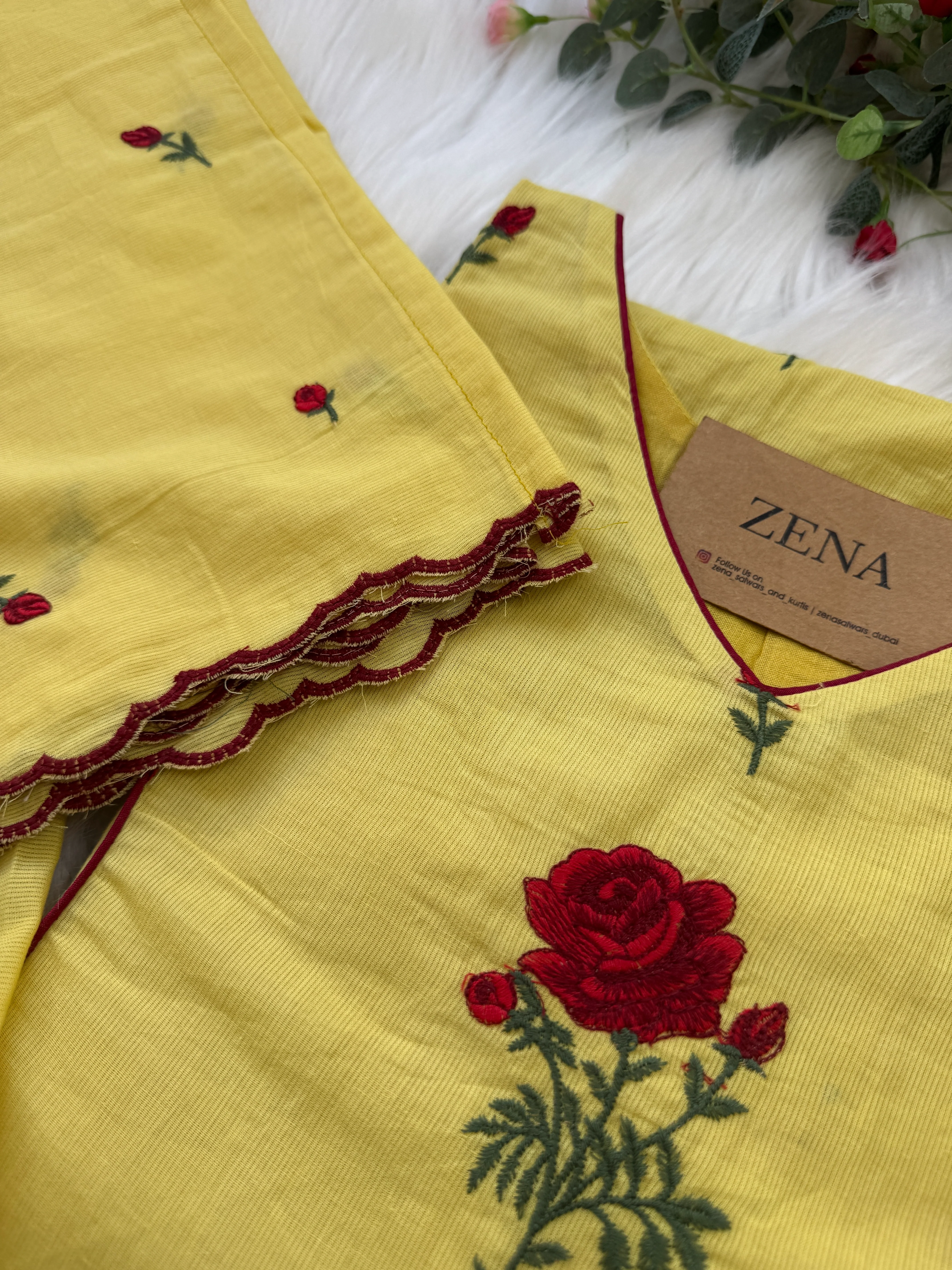 β¨ Pure Cotton Embroidered Anarkali Set β¨ - Image 5