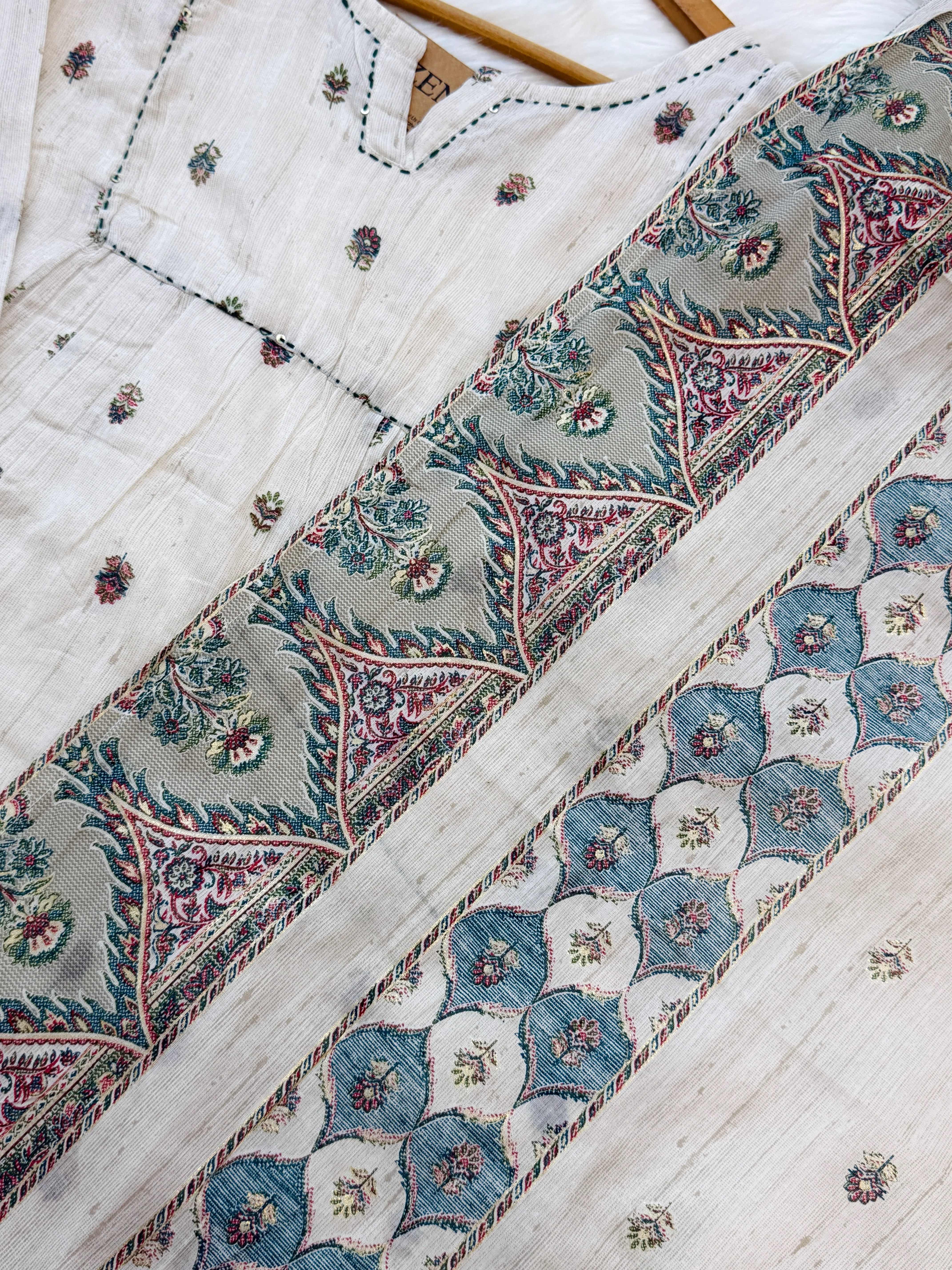 ✨ Pure Cotton Embroidered Anarkali Set ✨ - Image 8