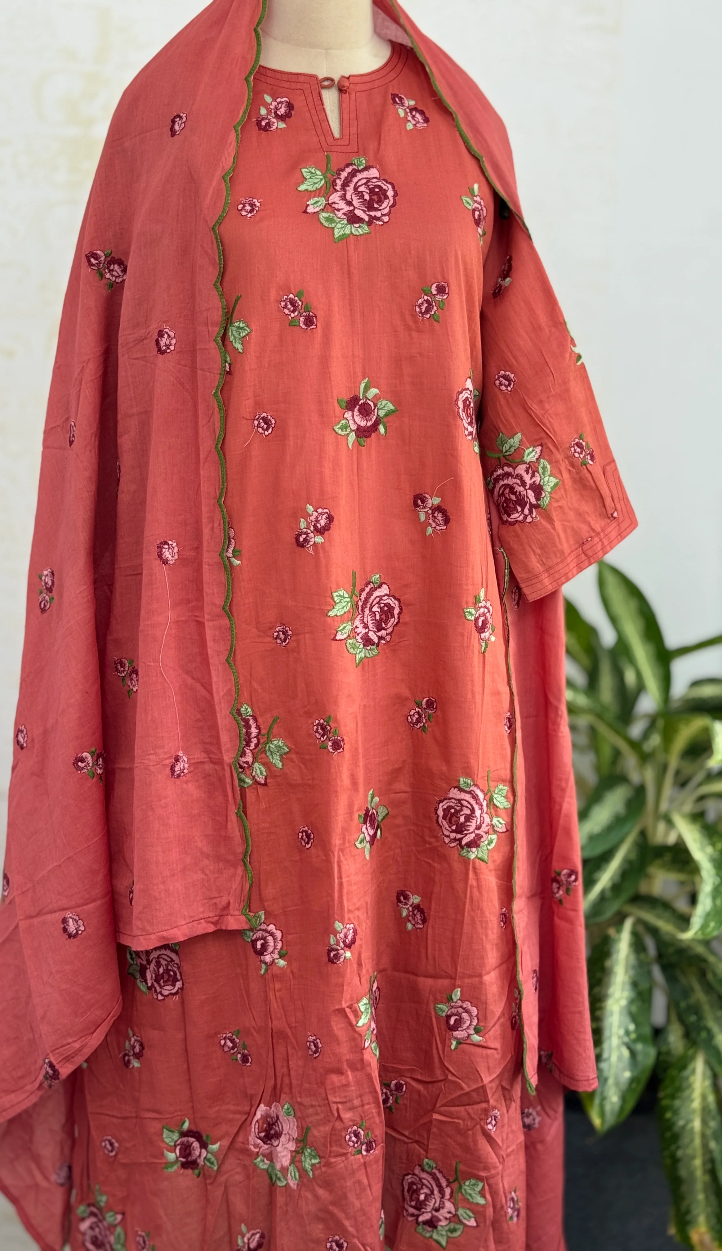 β¨ Pure Cotton Embroidered Kurti Set β¨ - Image 2