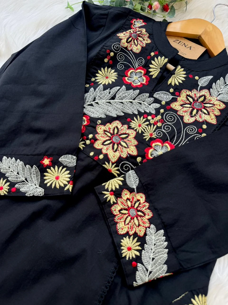 ✨ Pure Cotton Embroidered Kurti Set ✨ - Image 5