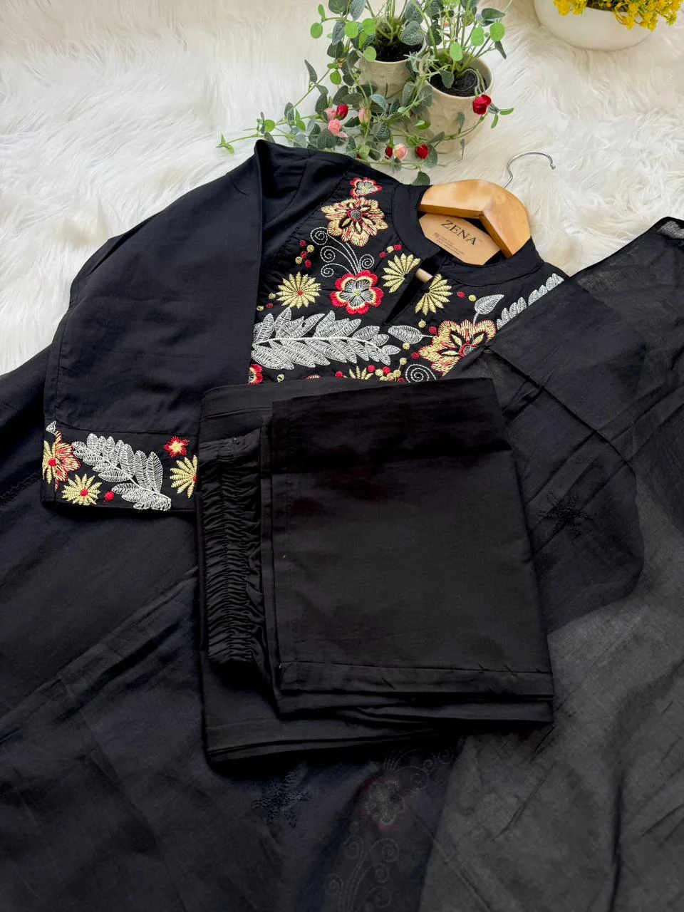 ✨ Pure Cotton Embroidered Kurti Set ✨ - Image 6