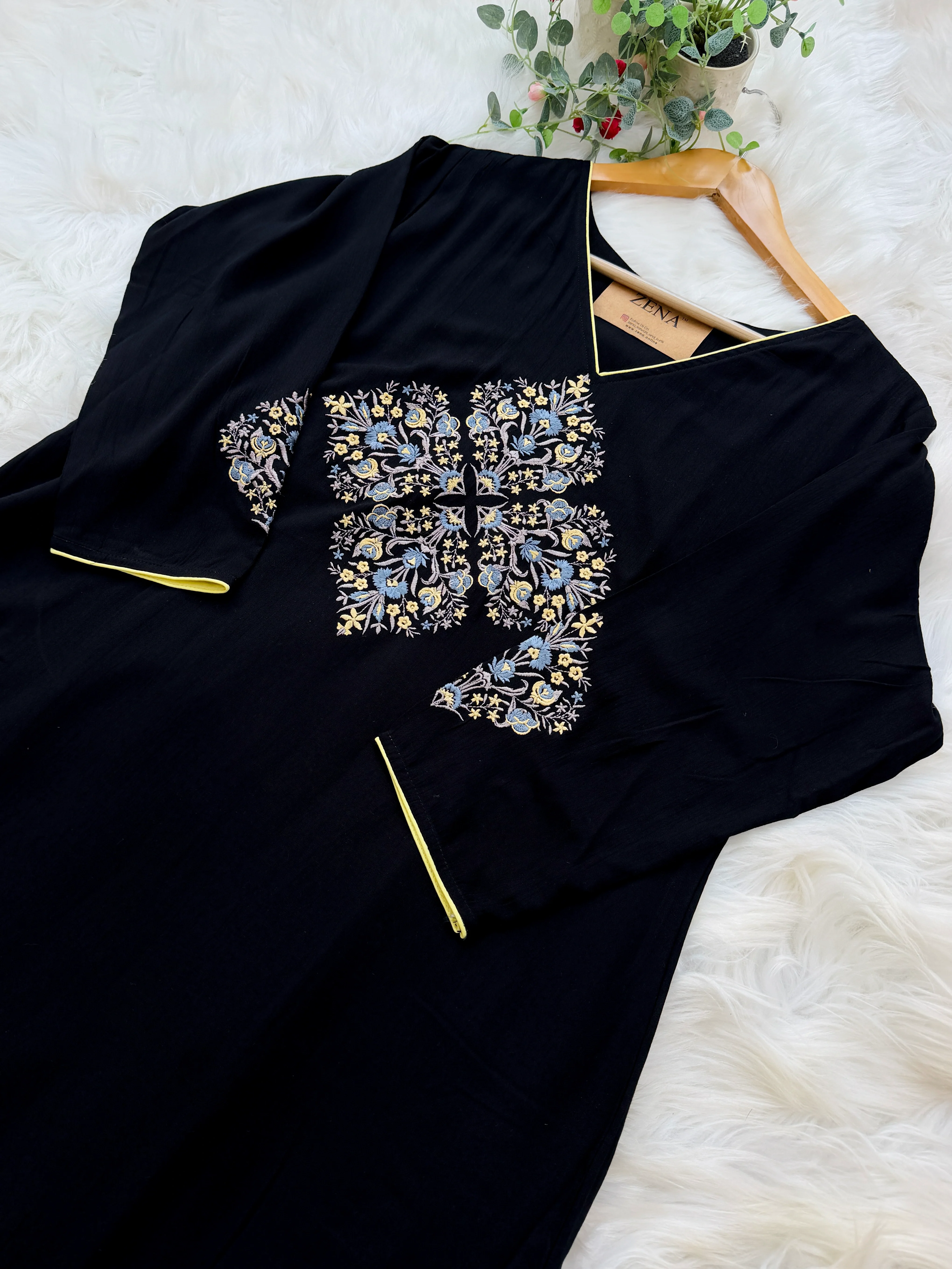 ✨ Pure Cotton Embroidered Kurti Set ✨ - Image 4