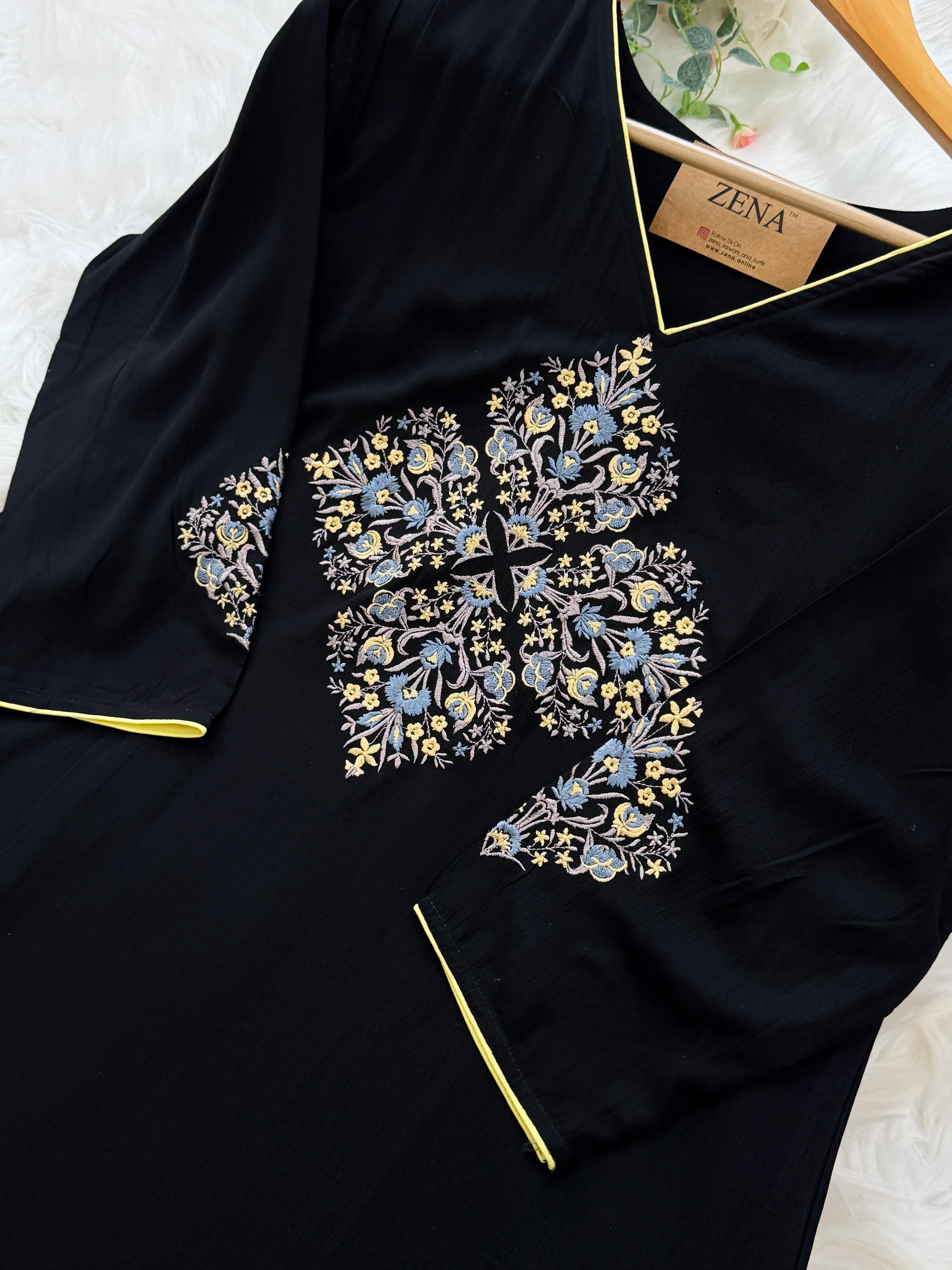 ✨ Pure Cotton Embroidered Kurti Set ✨ - Image 5