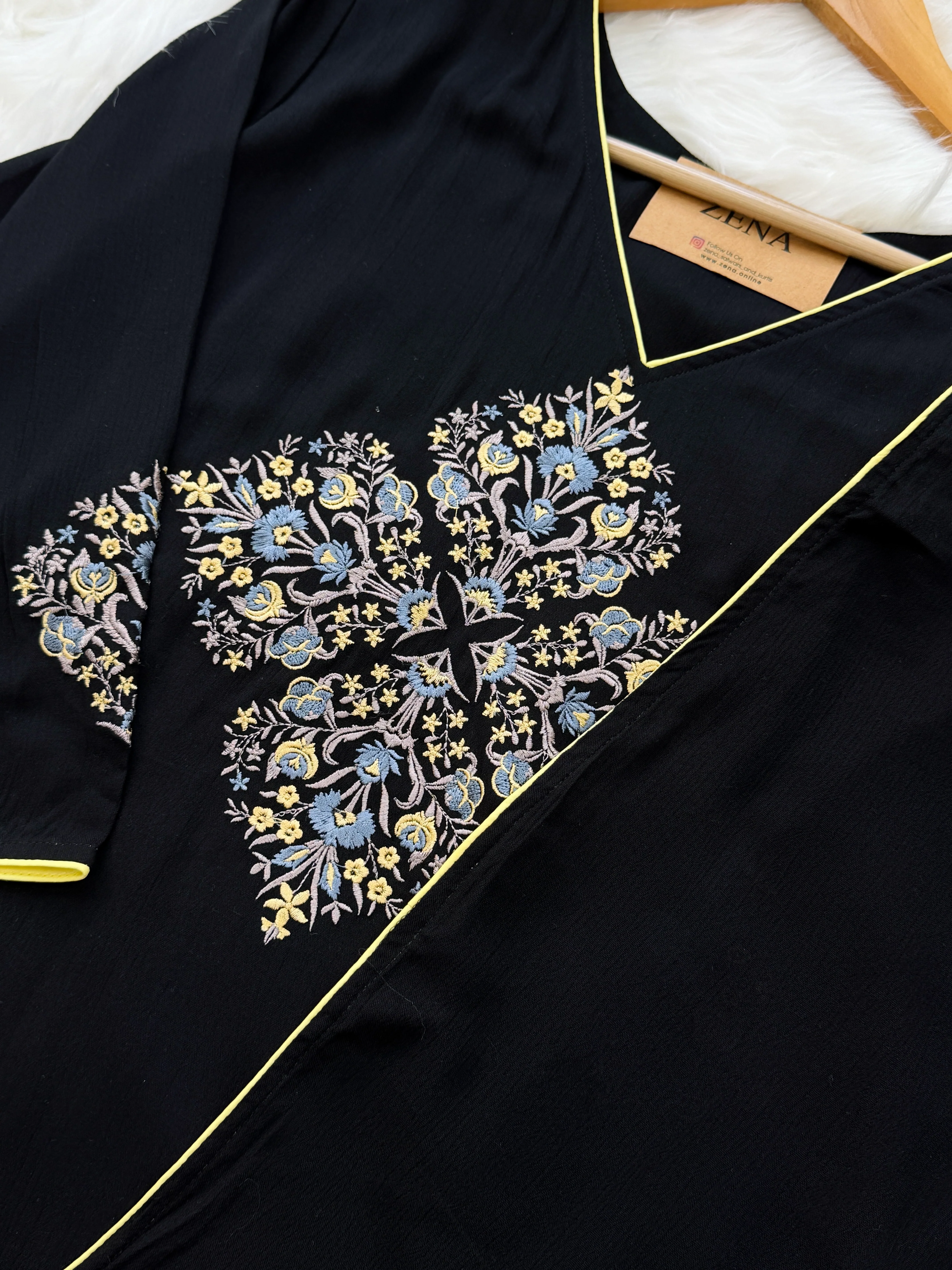 ✨ Pure Cotton Embroidered Kurti Set ✨ - Image 9