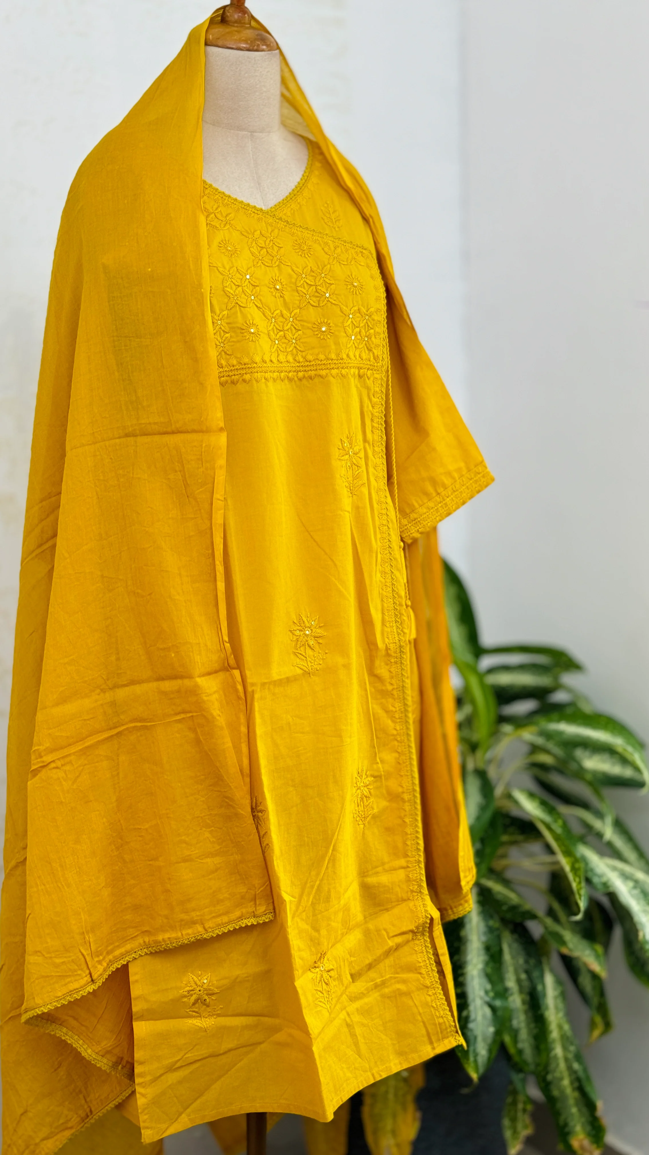✨ Pure Cotton Embroidered Kurti Set ✨ - Image 2