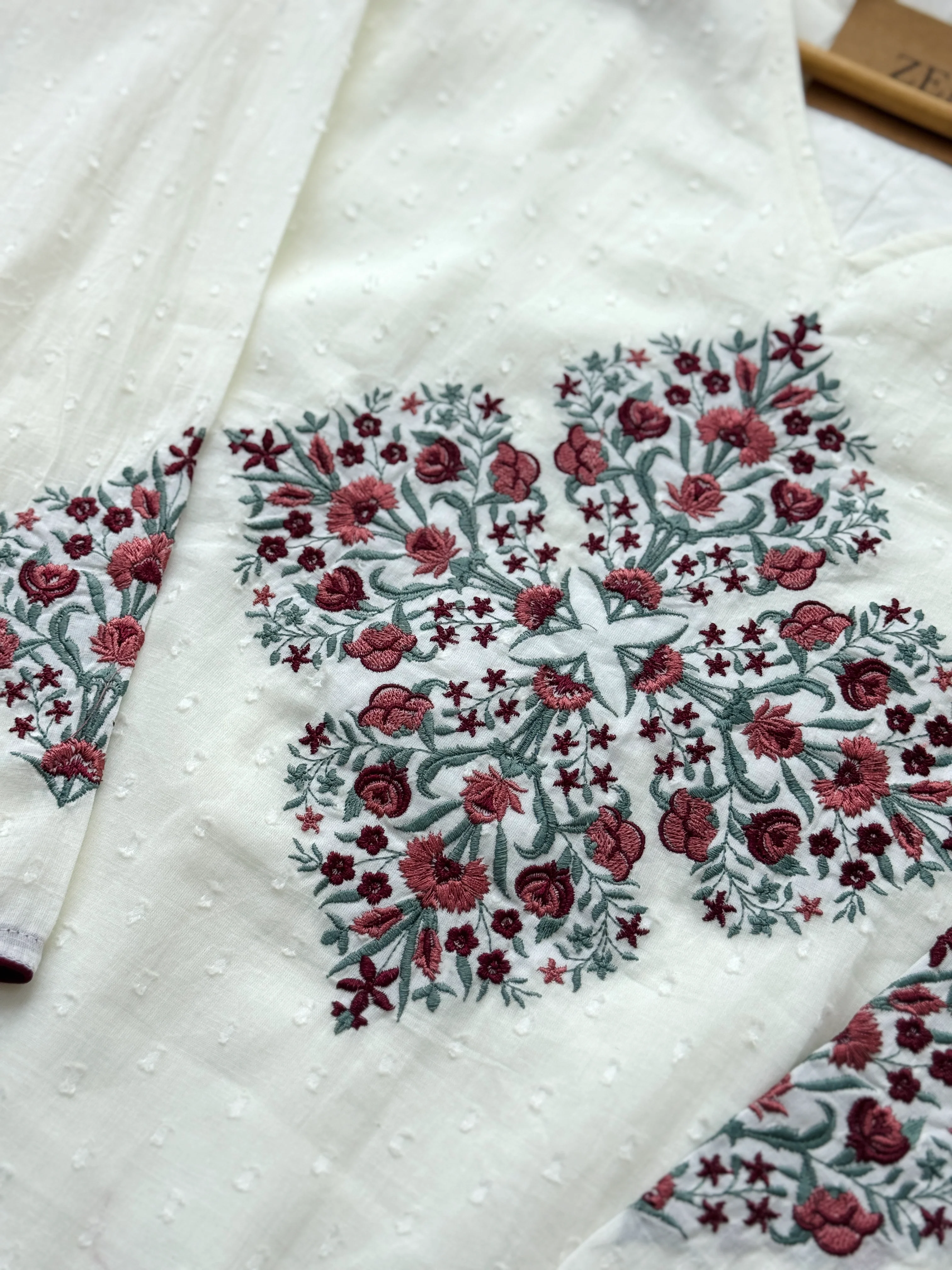 ✨ Pure Cotton Embroidered Kurti Set ✨ - Image 5
