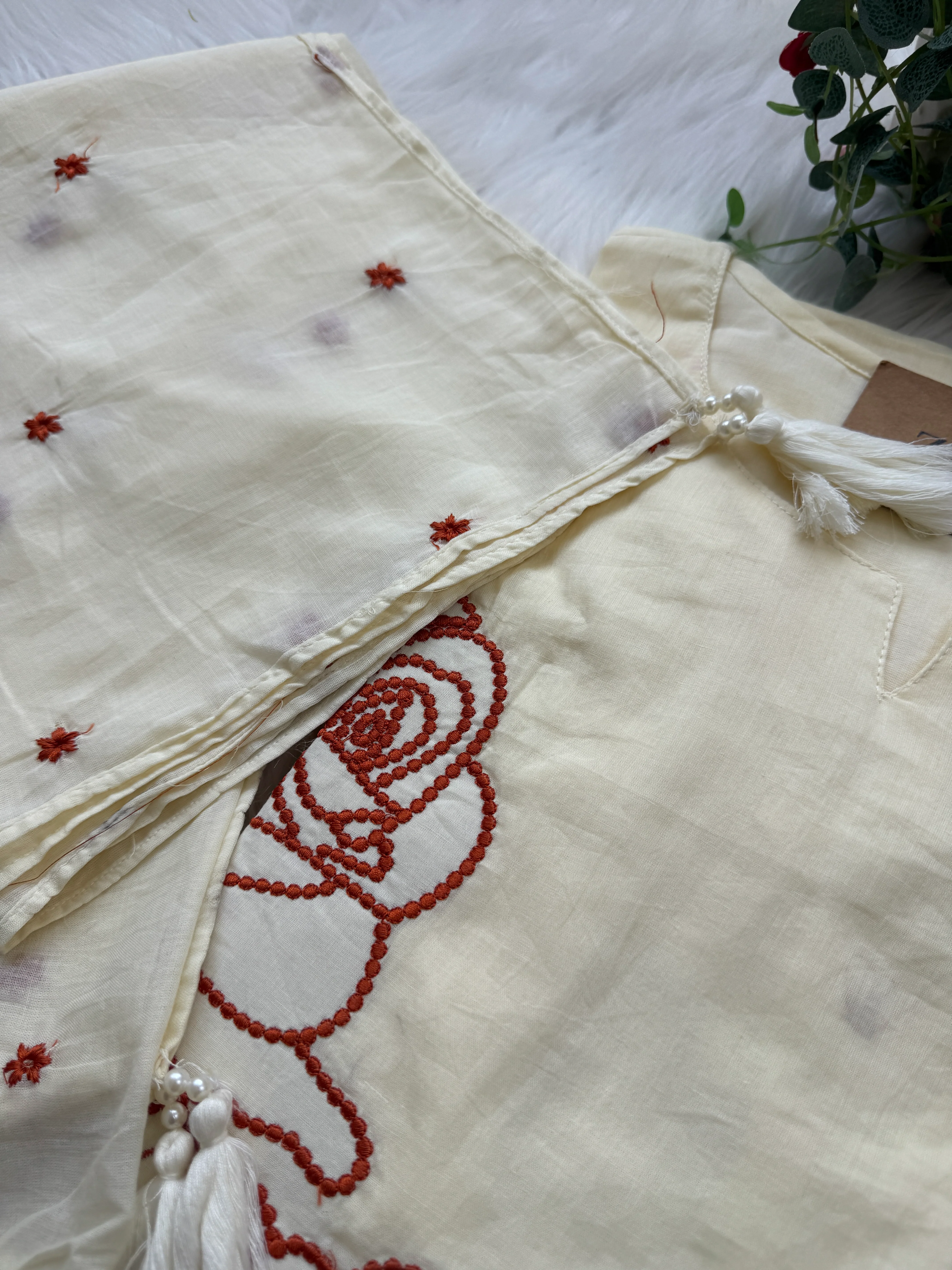 ✨ Pure Cotton Embroidered Kurti Set ✨ - Image 6