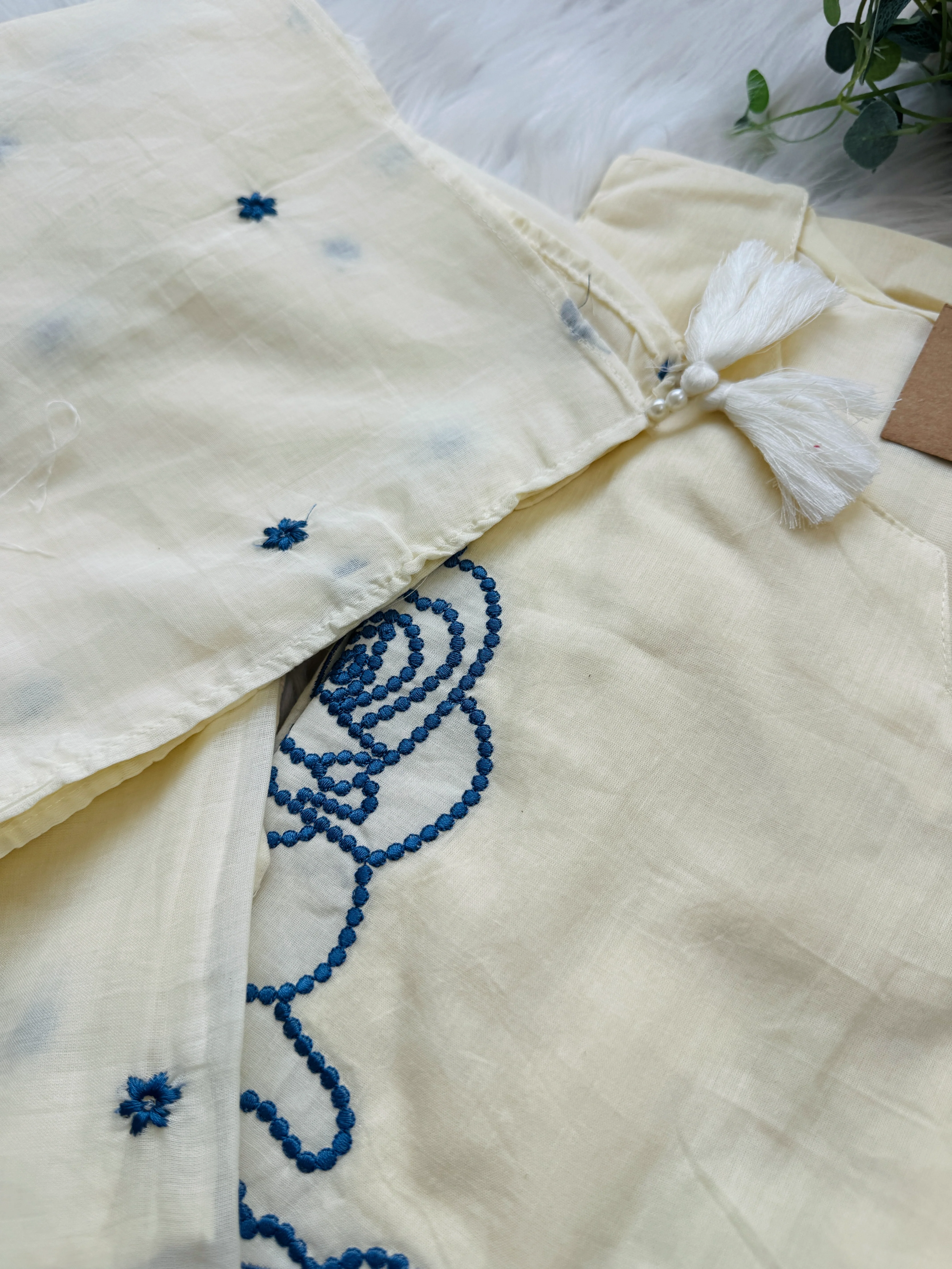 ✨ Pure Cotton Embroidered Kurti Set ✨ - Image 2