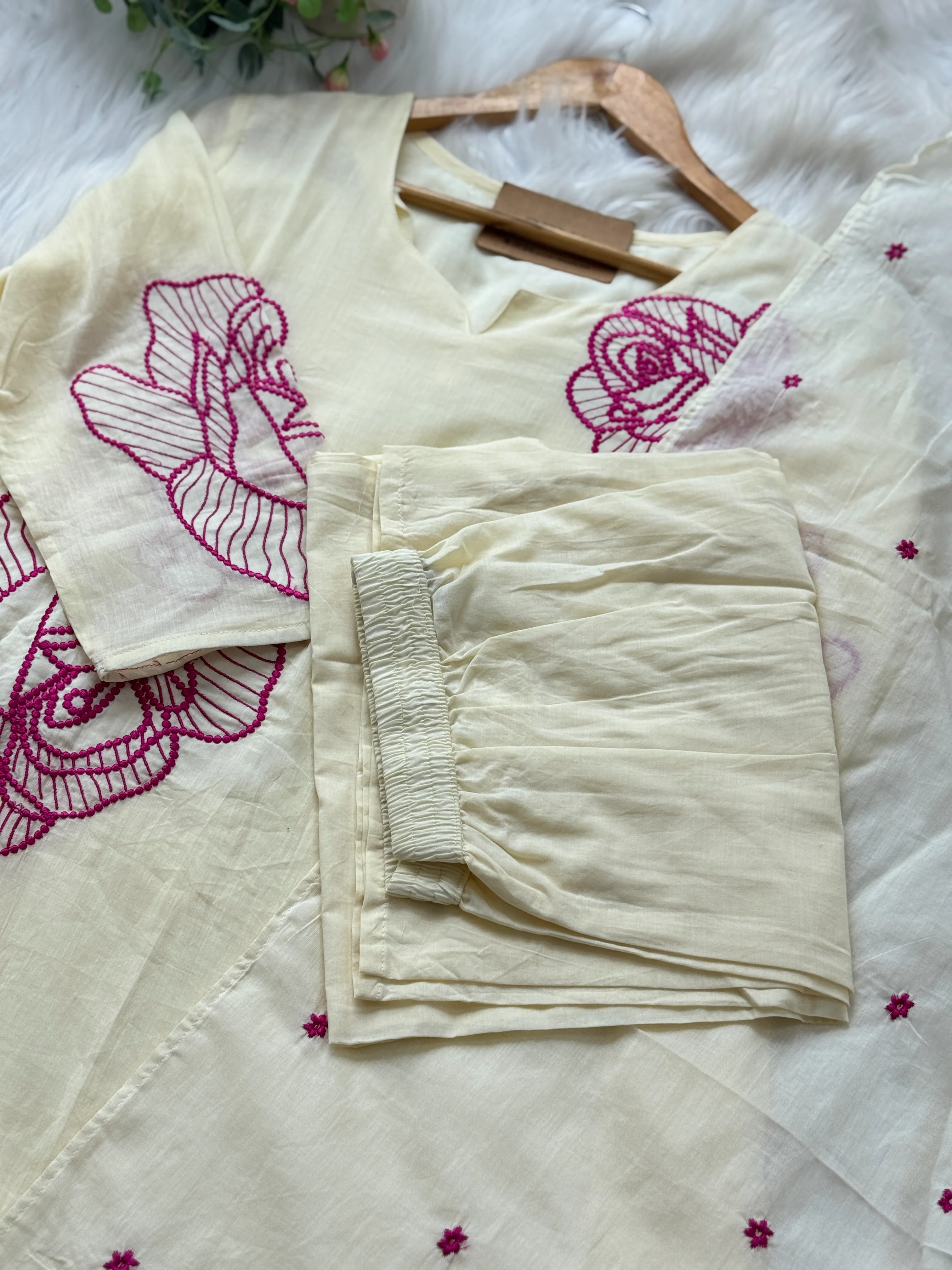 ✨ Pure Cotton Embroidered Kurti Set ✨ - Image 5