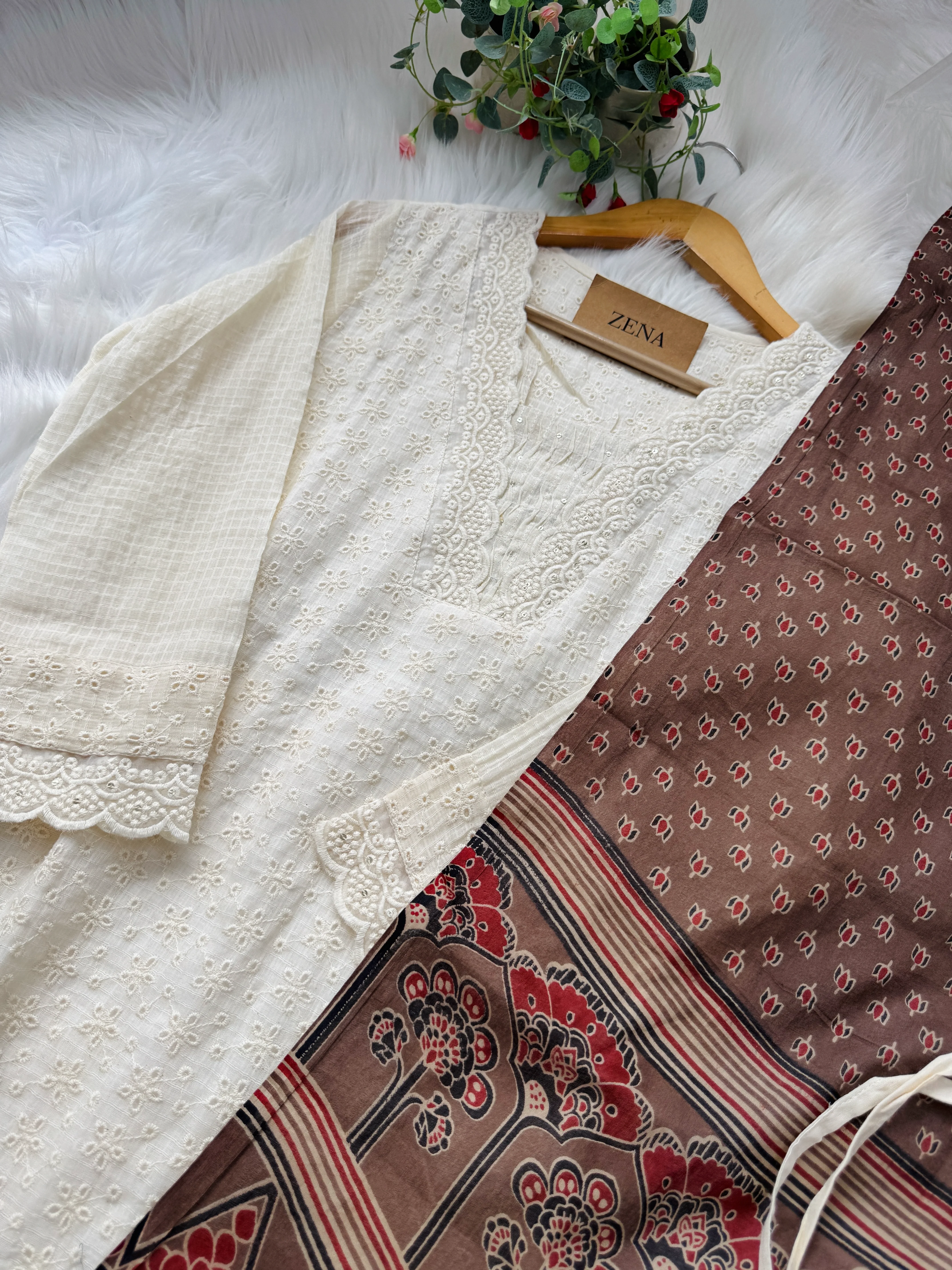 ✨ Pure Cotton Hakoba Kurti Set ✨ - Image 4