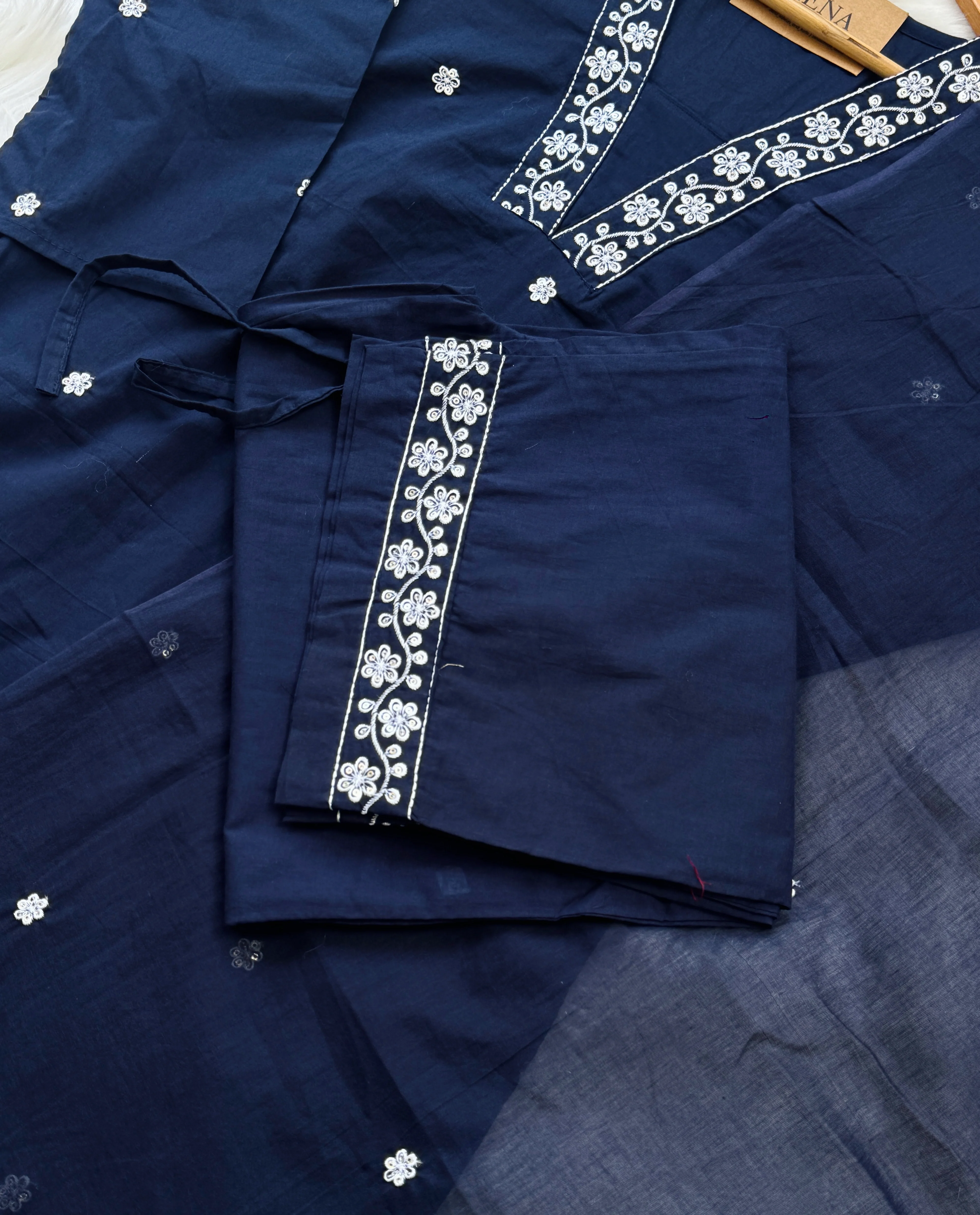 ✨ Pure Cotton Hand Detailed Kurti Set ✨ - Image 2
