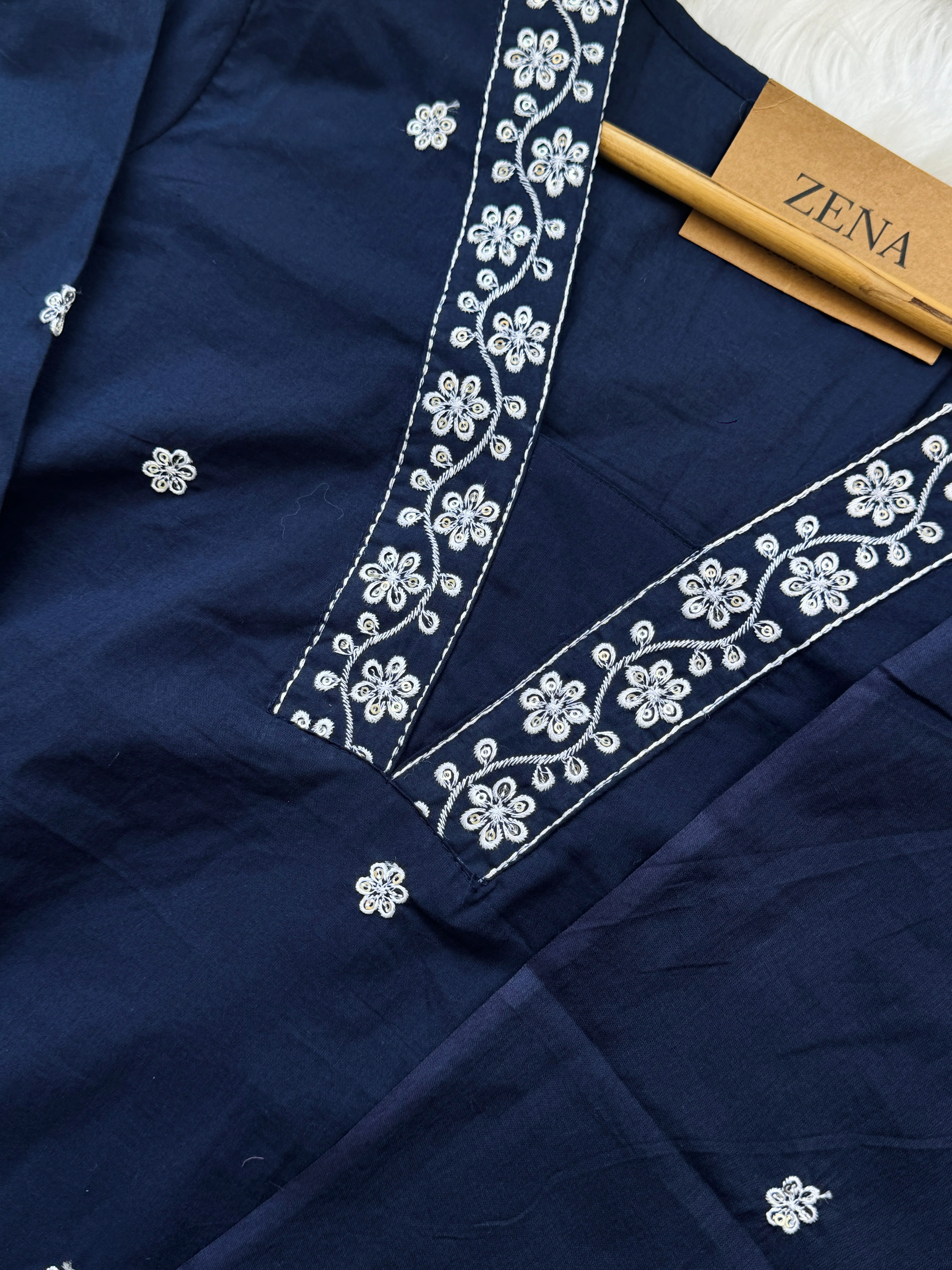 ✨ Pure Cotton Hand Detailed Kurti Set ✨ - Image 5