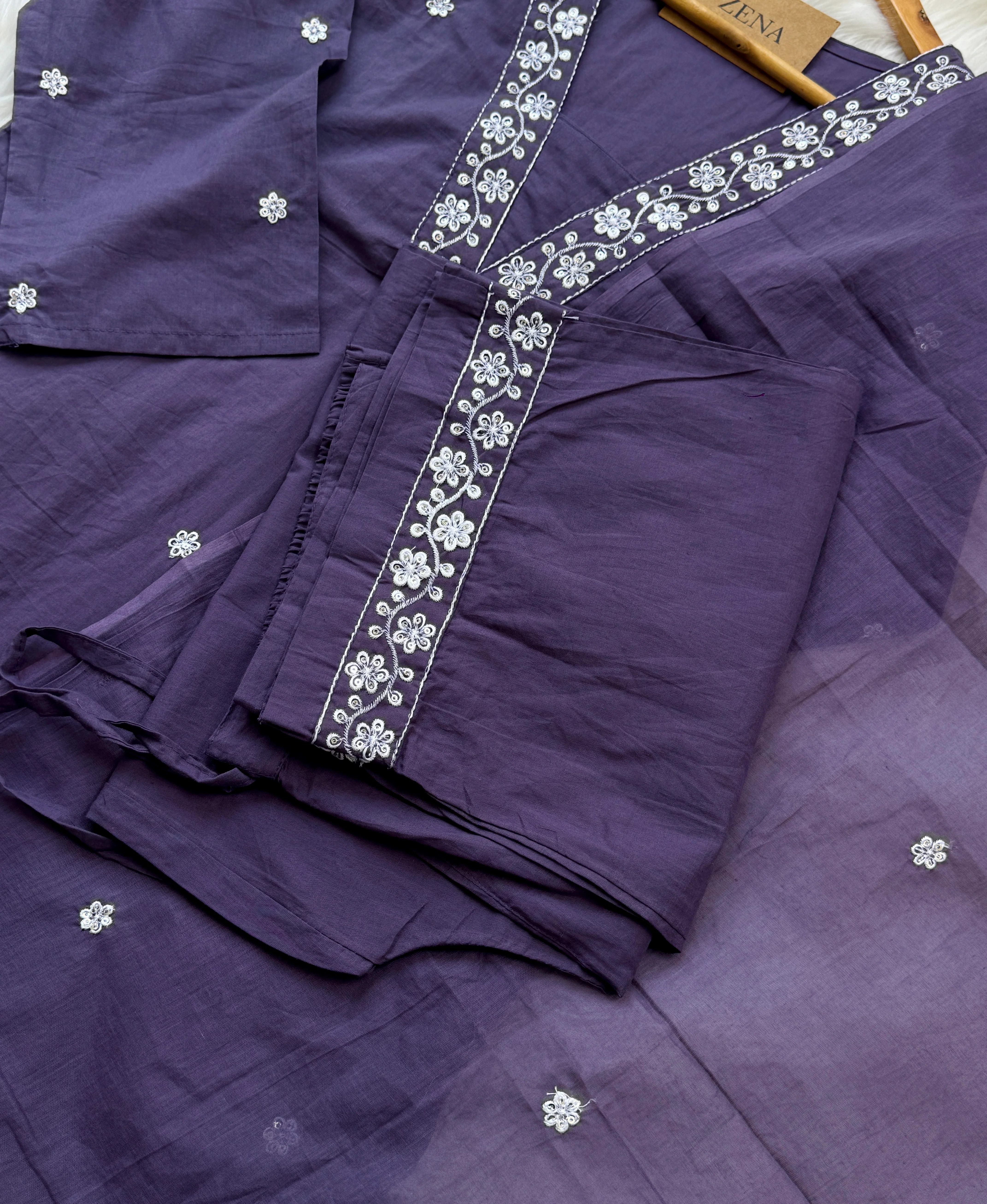 ✨ Pure Cotton Hand Detailed Kurti Set ✨ - Image 2