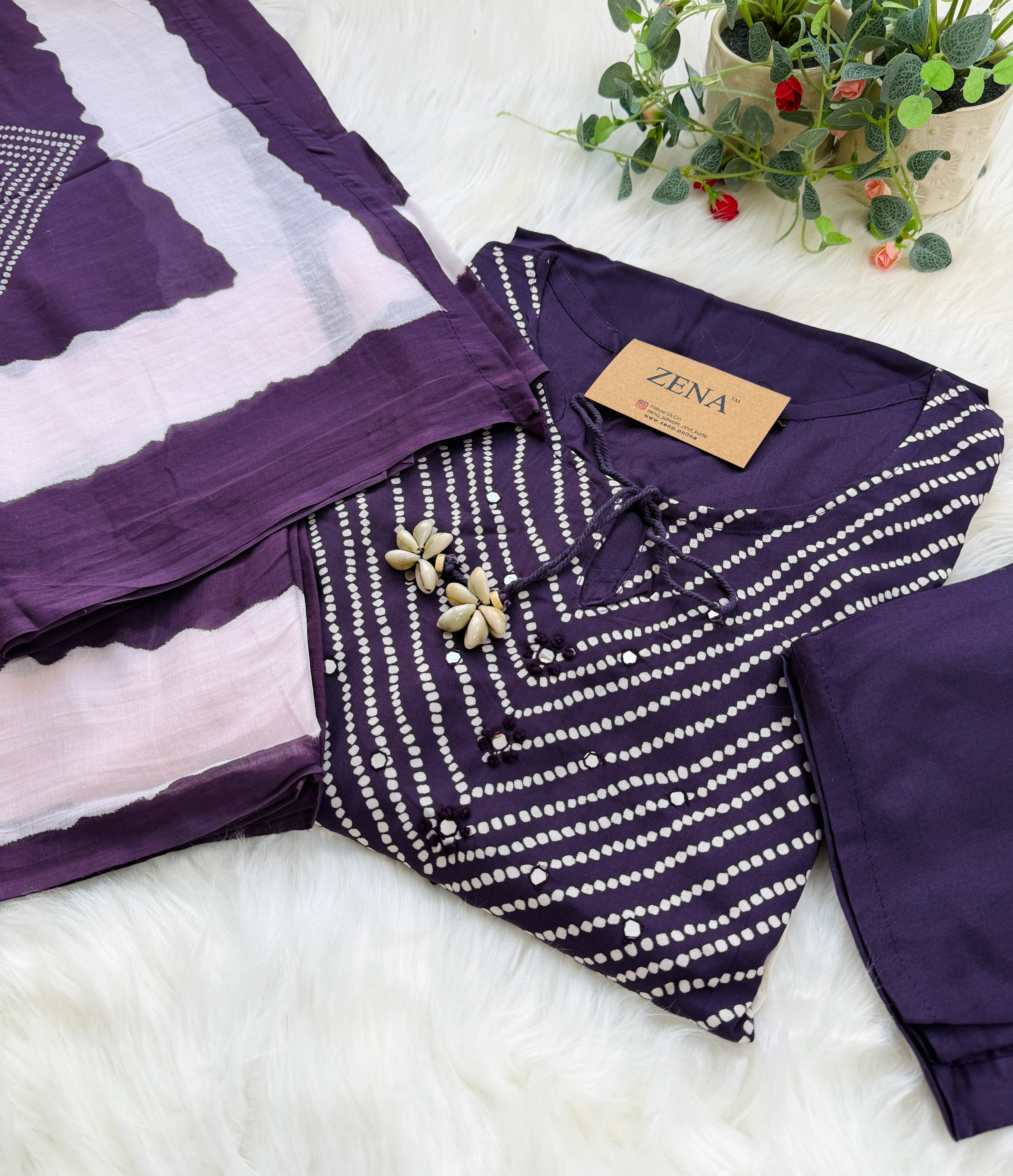 ✨ Pure Cotton Kurti Set ✨