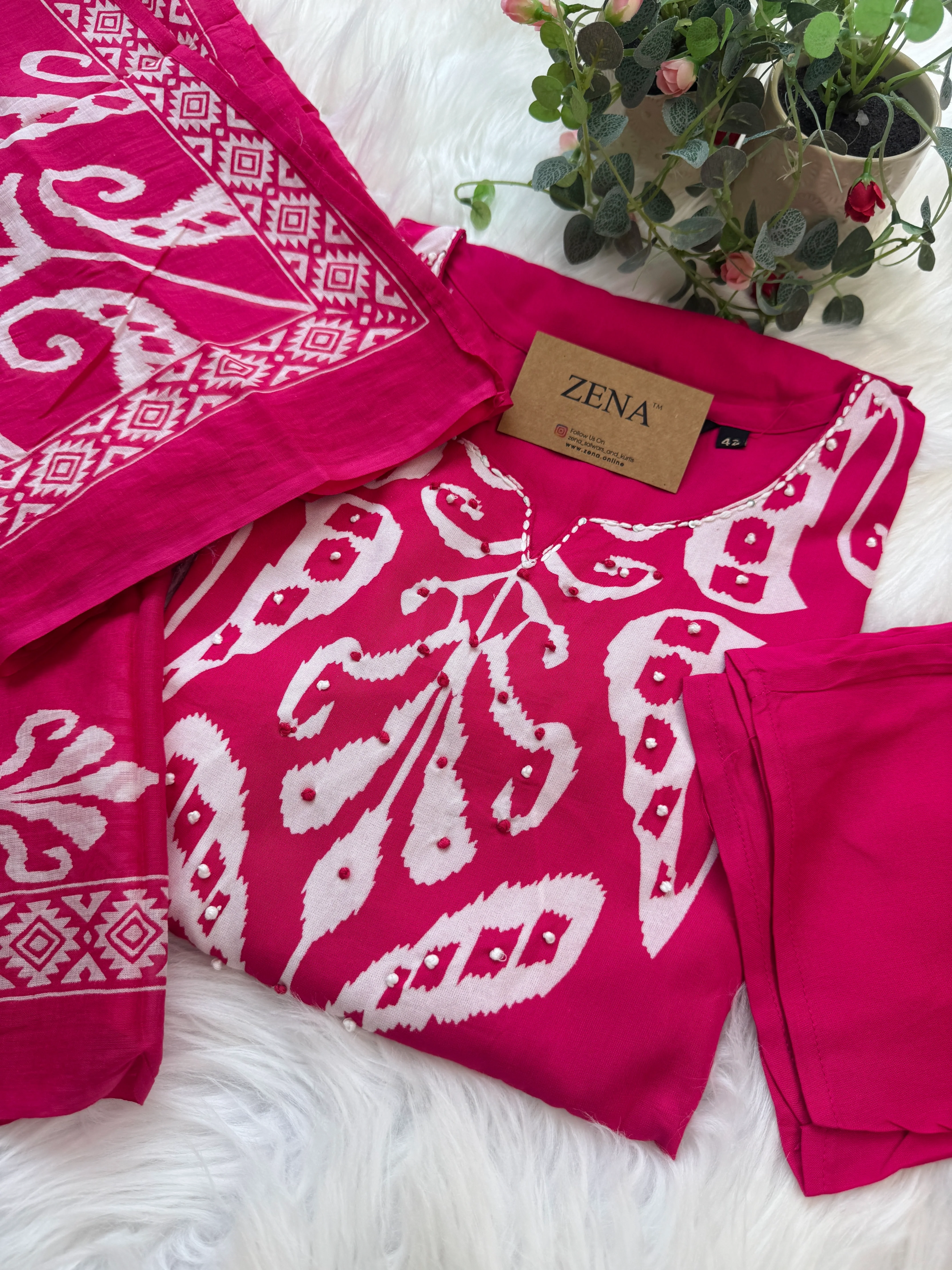 ✨ Pure Cotton Kurti Set ✨