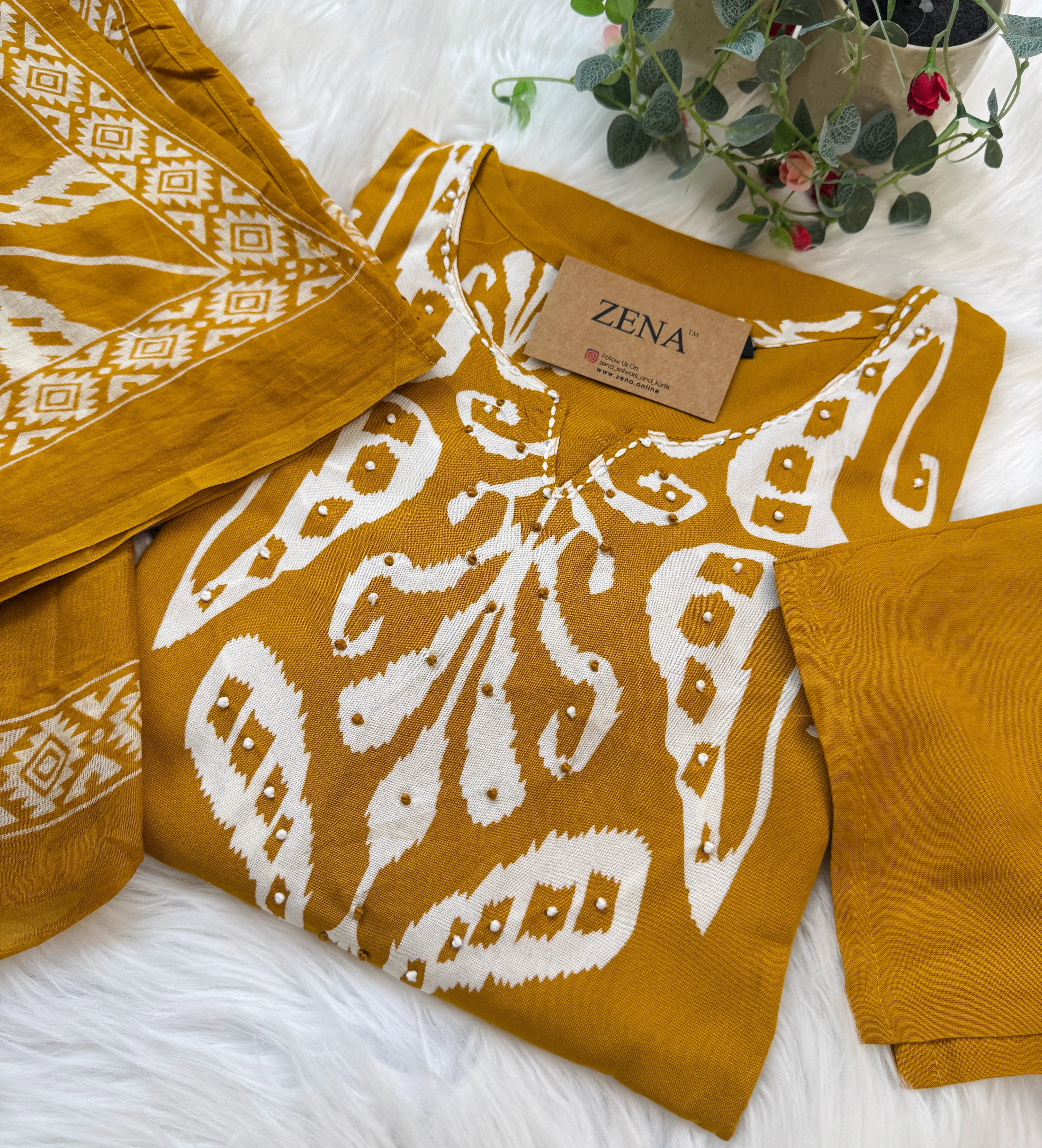 ✨ Pure Cotton Kurti Set ✨
